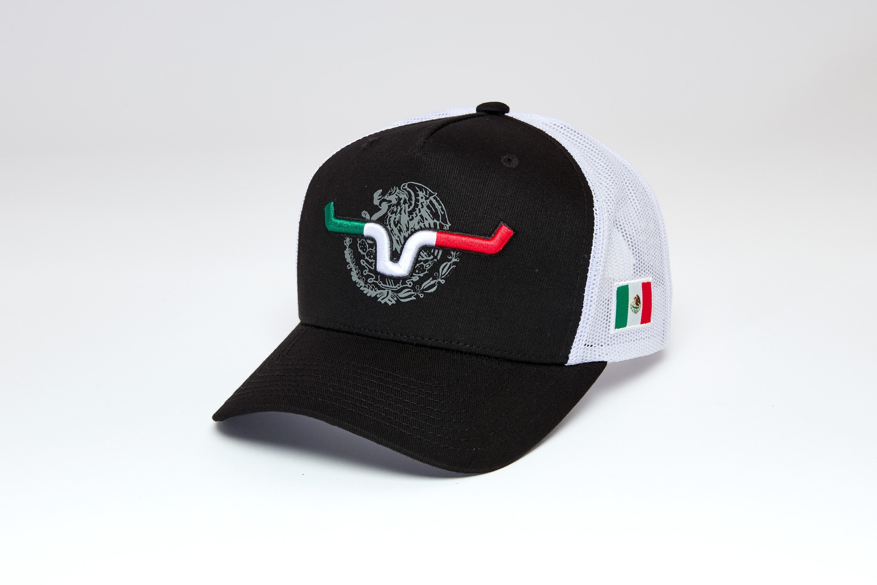 Kimes Ranch Black & White Toluca Trucker Cap