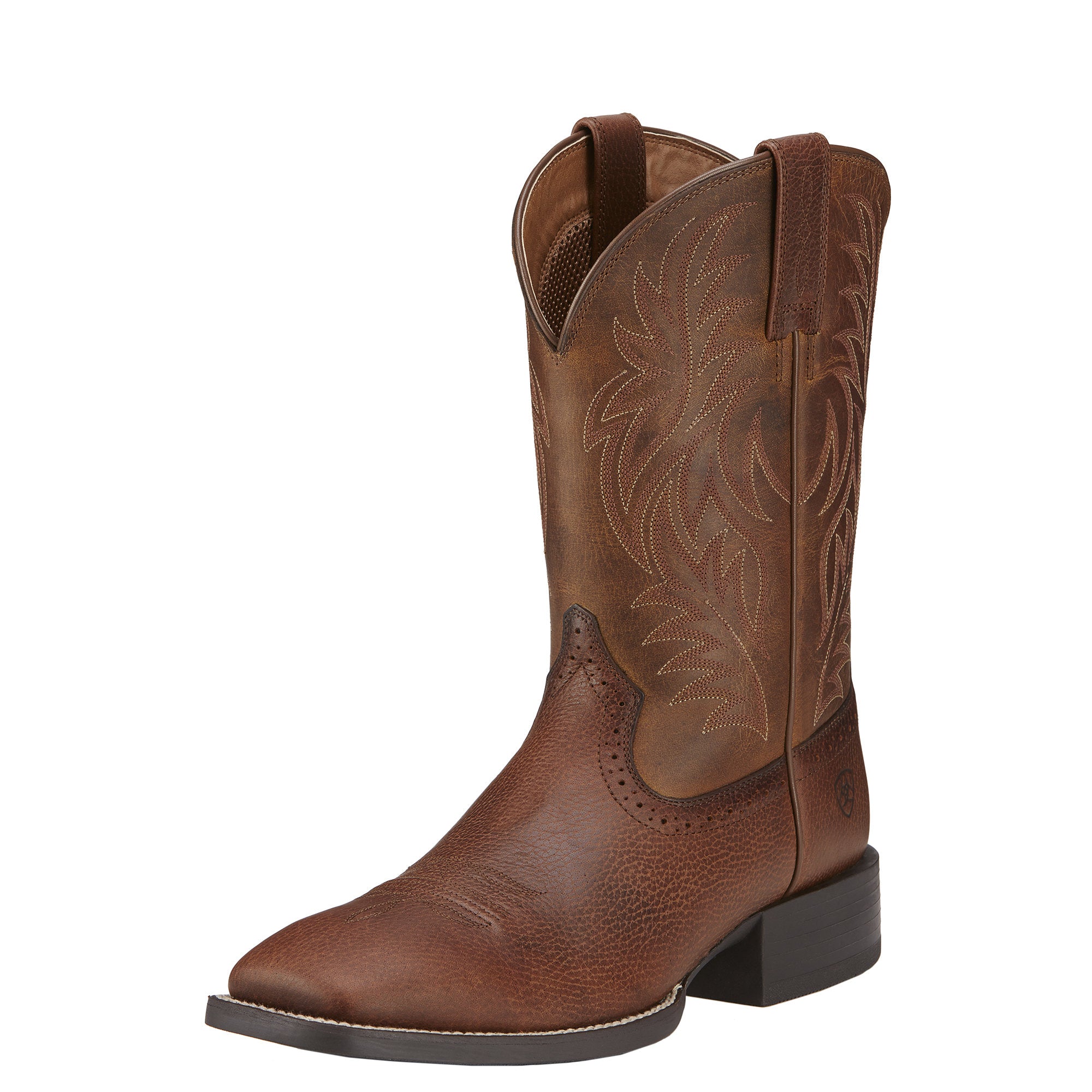 Ariat Men's Fiddle Brown Sport Wide Square Toe Western Boot