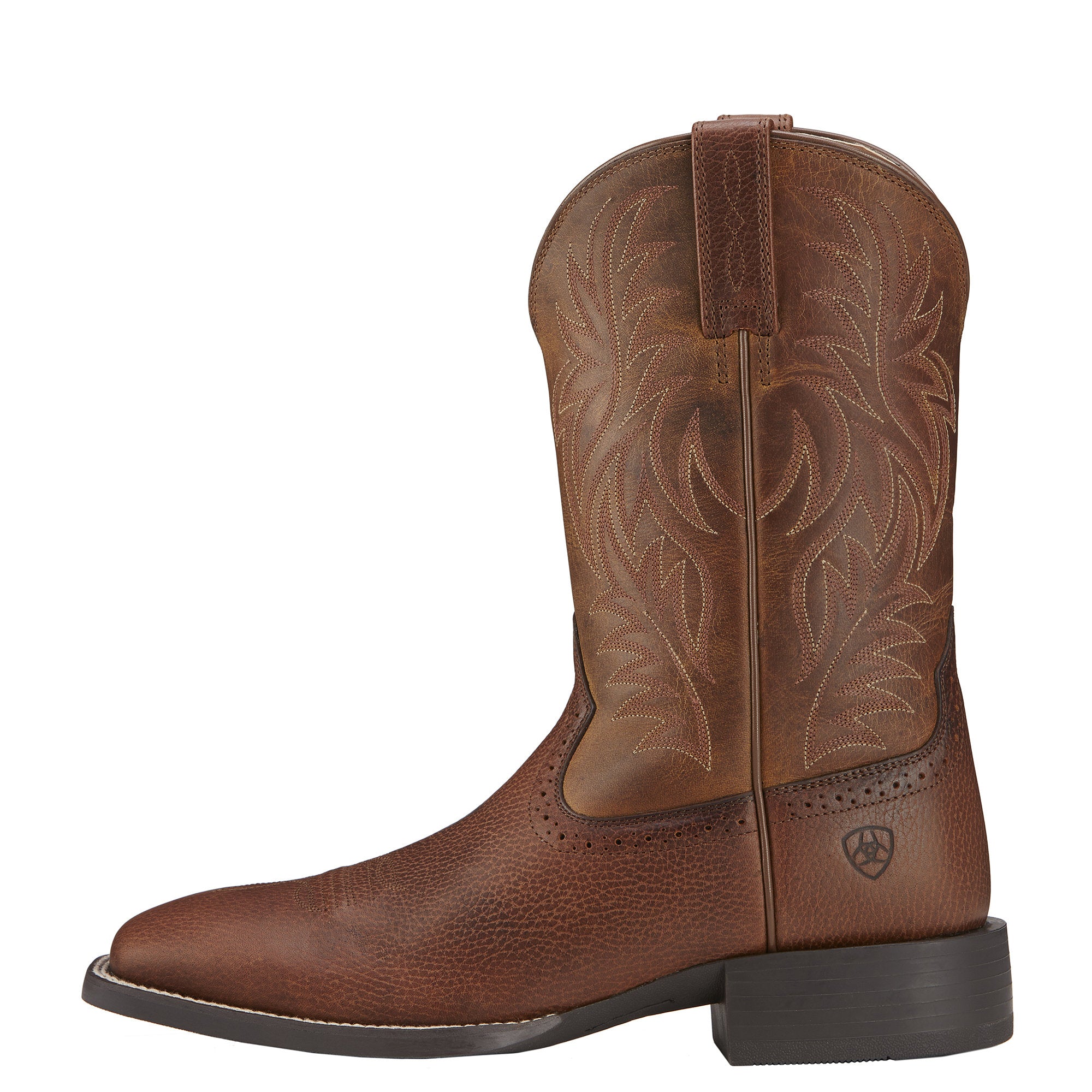 Ariat Men's Fiddle Brown Sport Wide Square Toe Western Boot