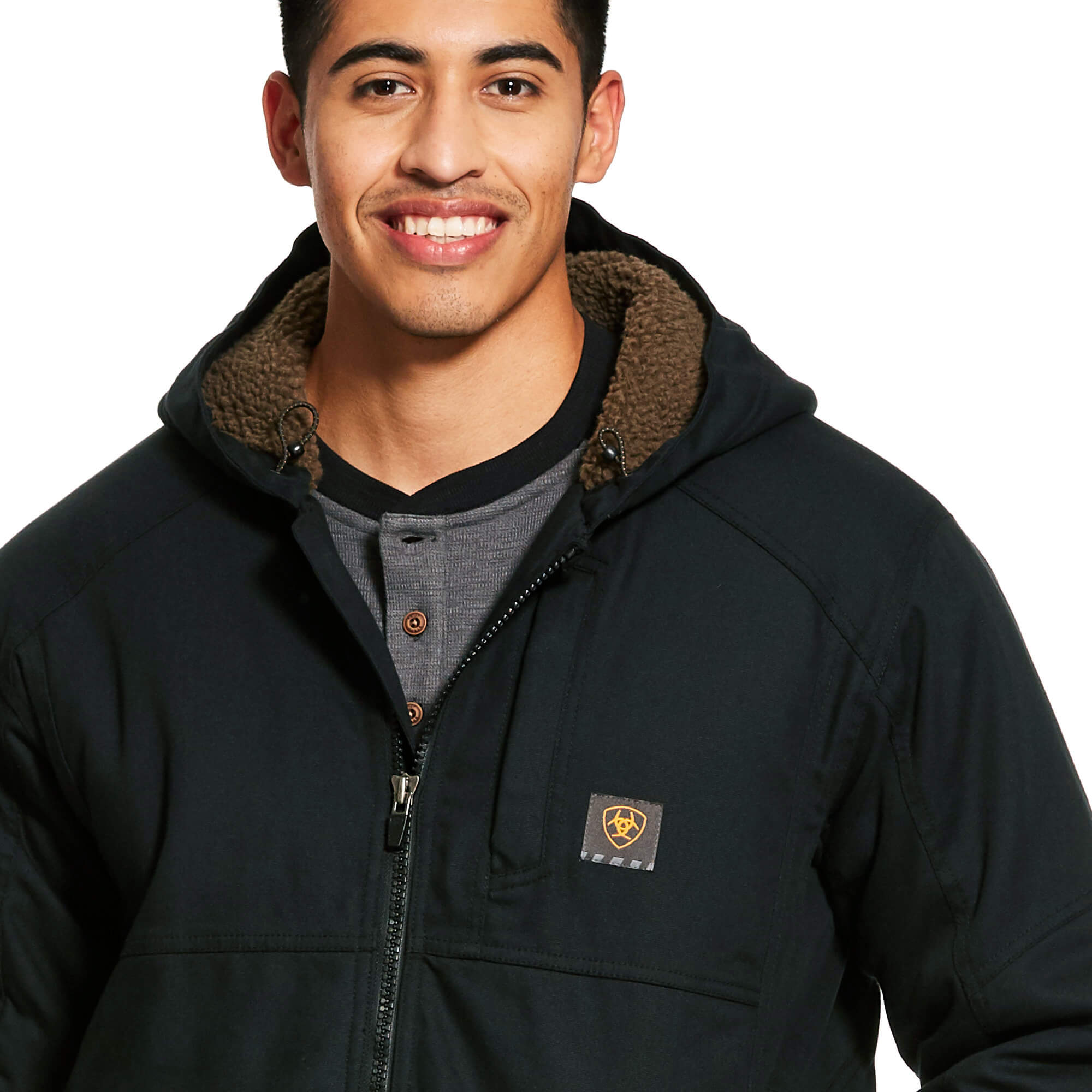 Ariat Black Rebar DuraCanvas Sherpa Jacket