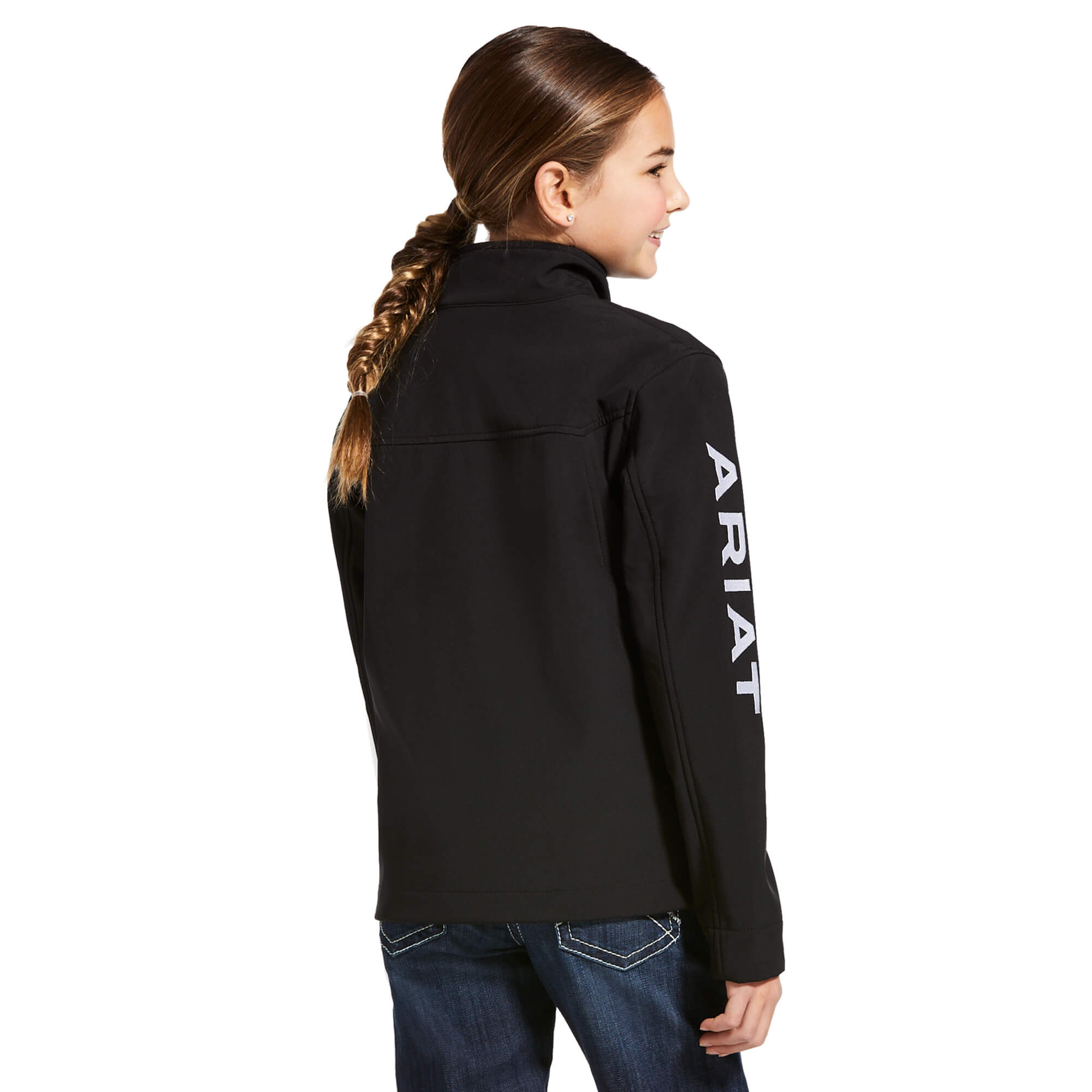 Ariat Kids Unisex Black New Team Softshell Jacket