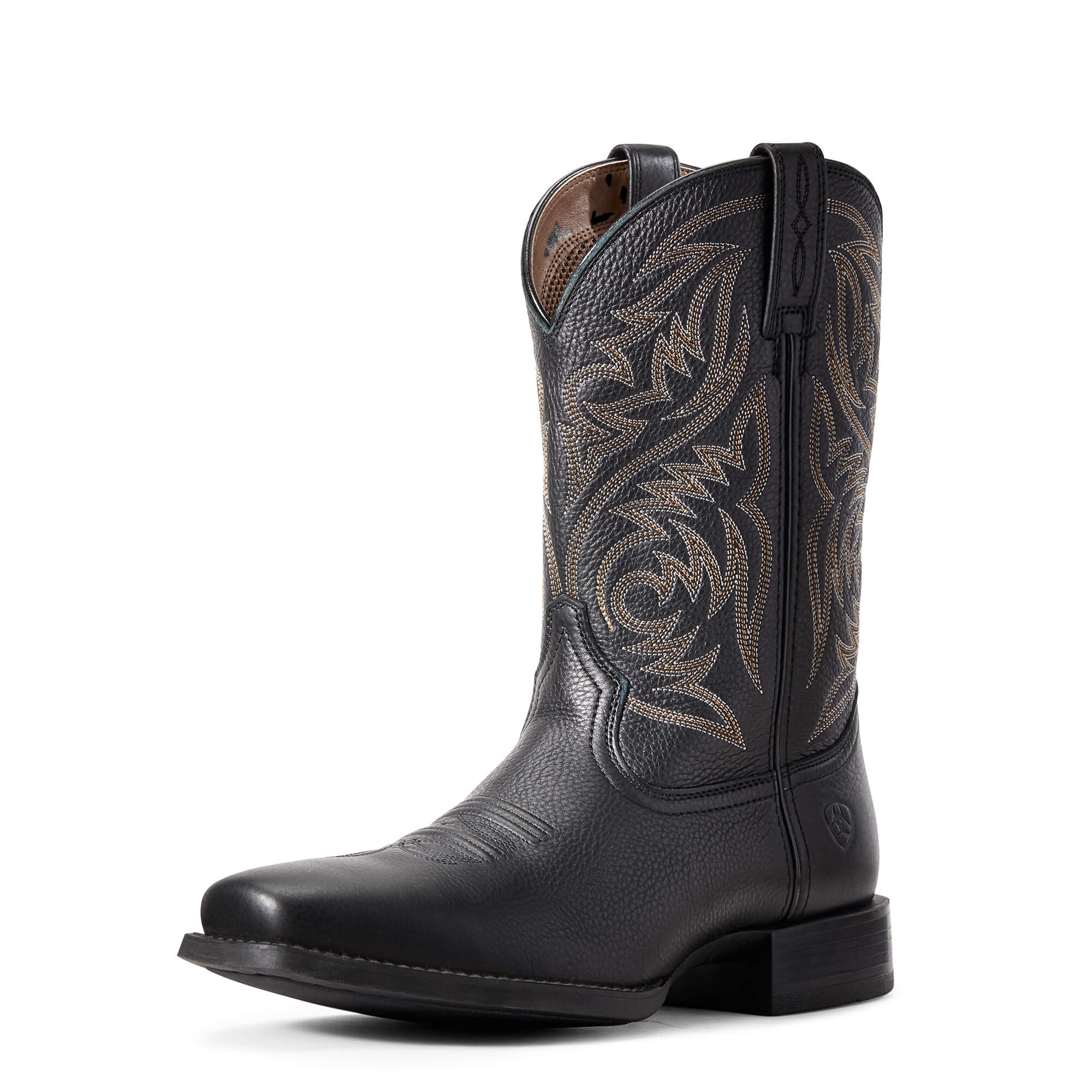 Ariat Men's Black Deertan Sport Herdsman Western Boot