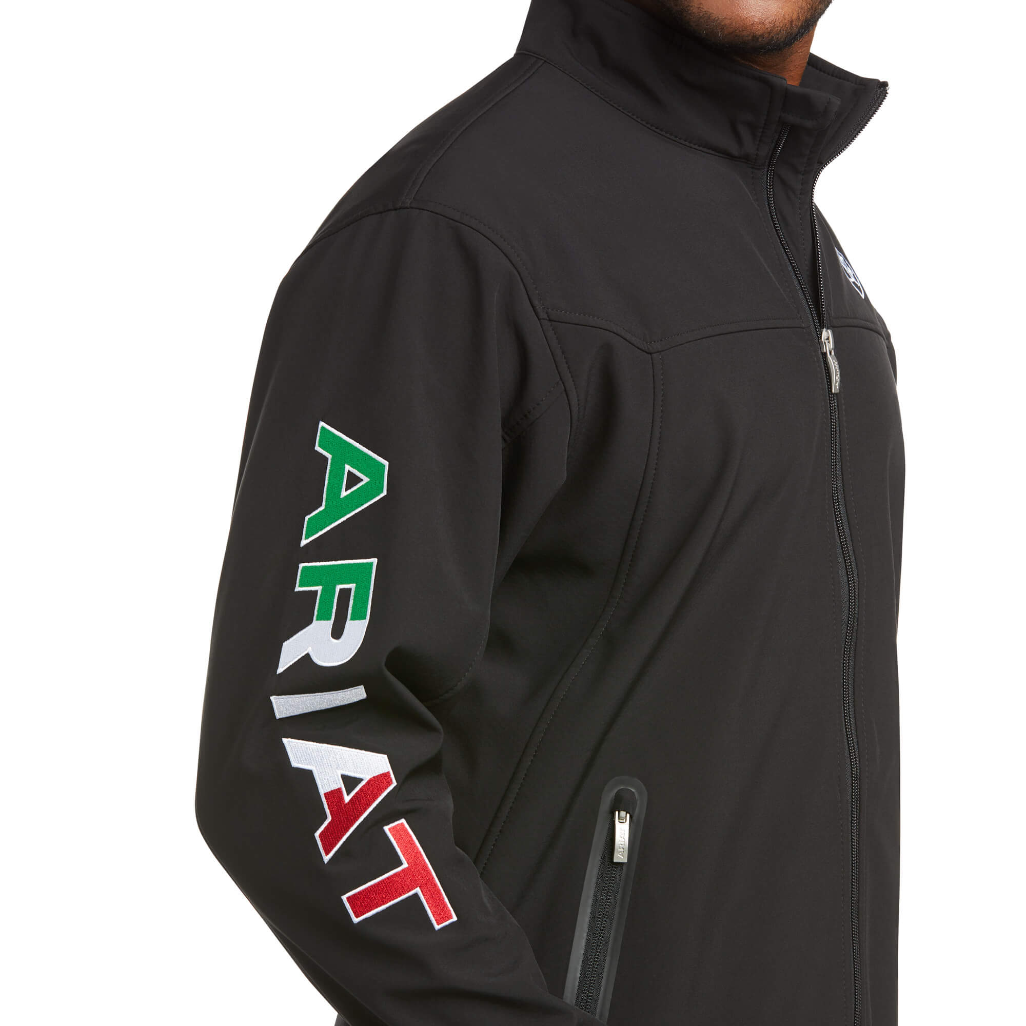 Ariat Black New Team Softshell MEXICO Jacket