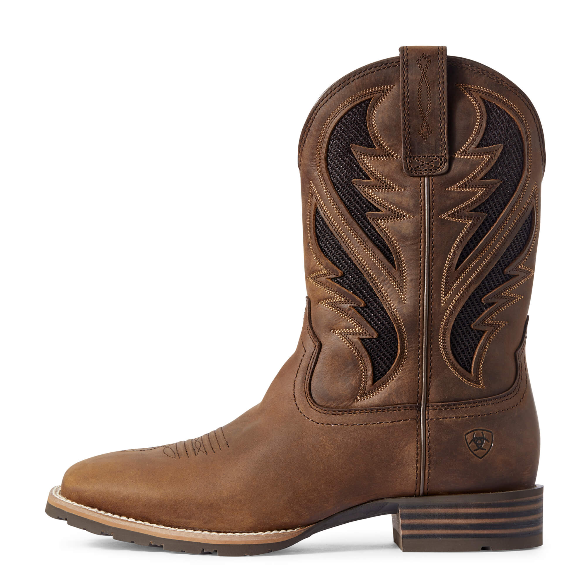 Ariat Men's Distressed Tan Hybrid VentTEK Western Boot