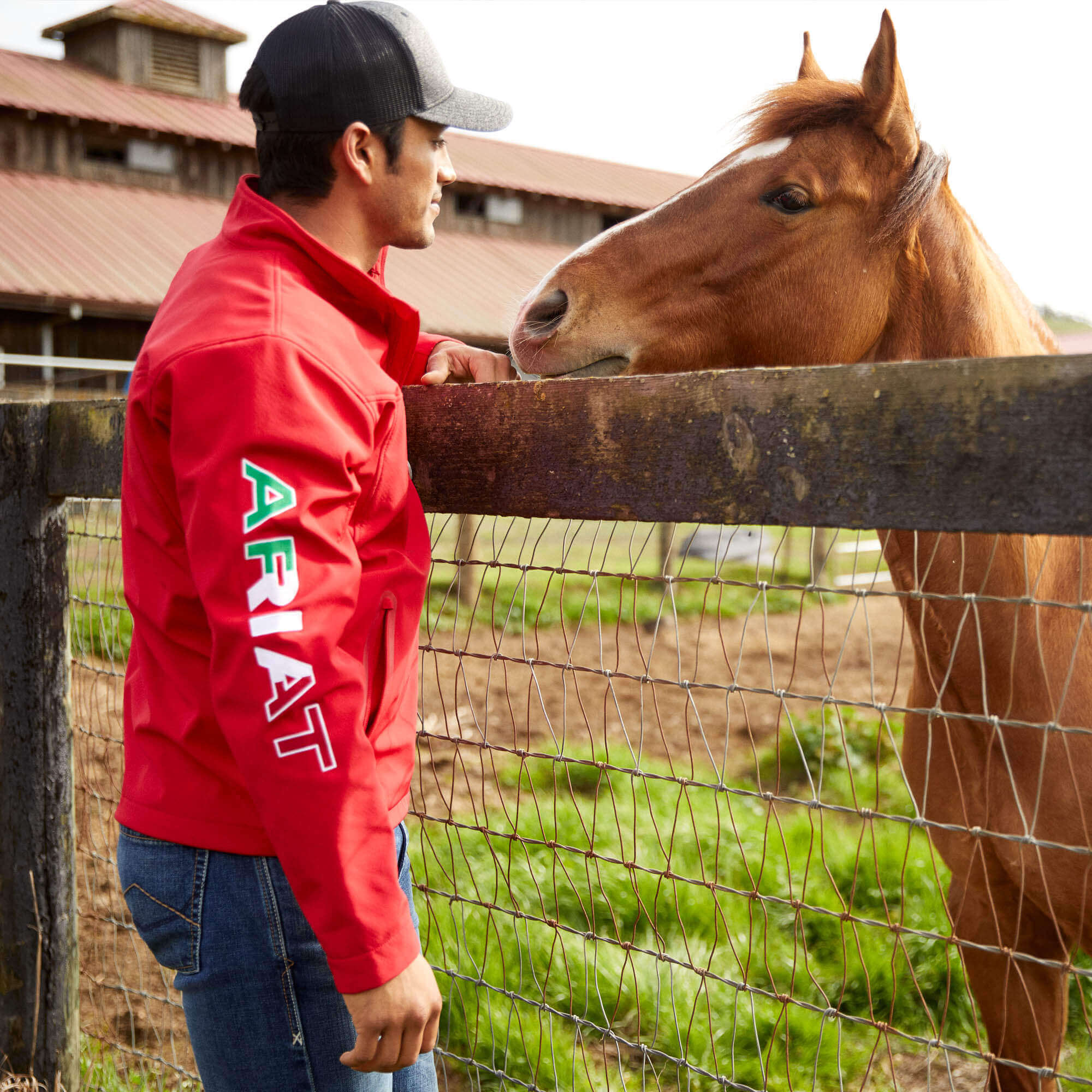 Ariat Red New Team Softshell MEXICO Jacket