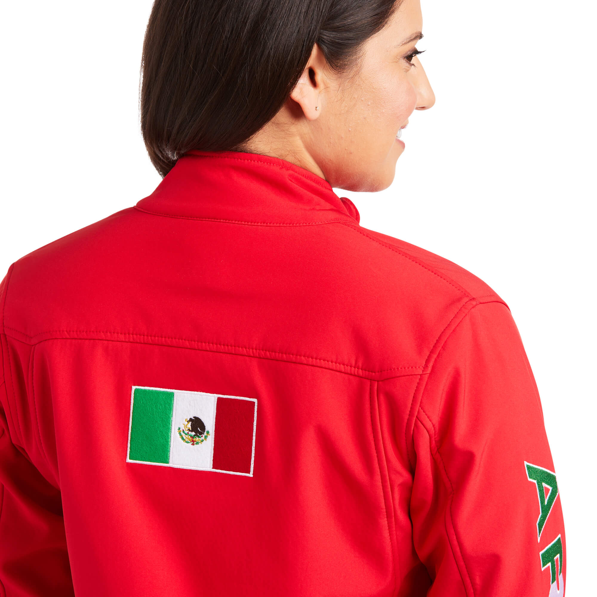 Ariat Women's Red Classic Team Softshell MEXICO Jacket