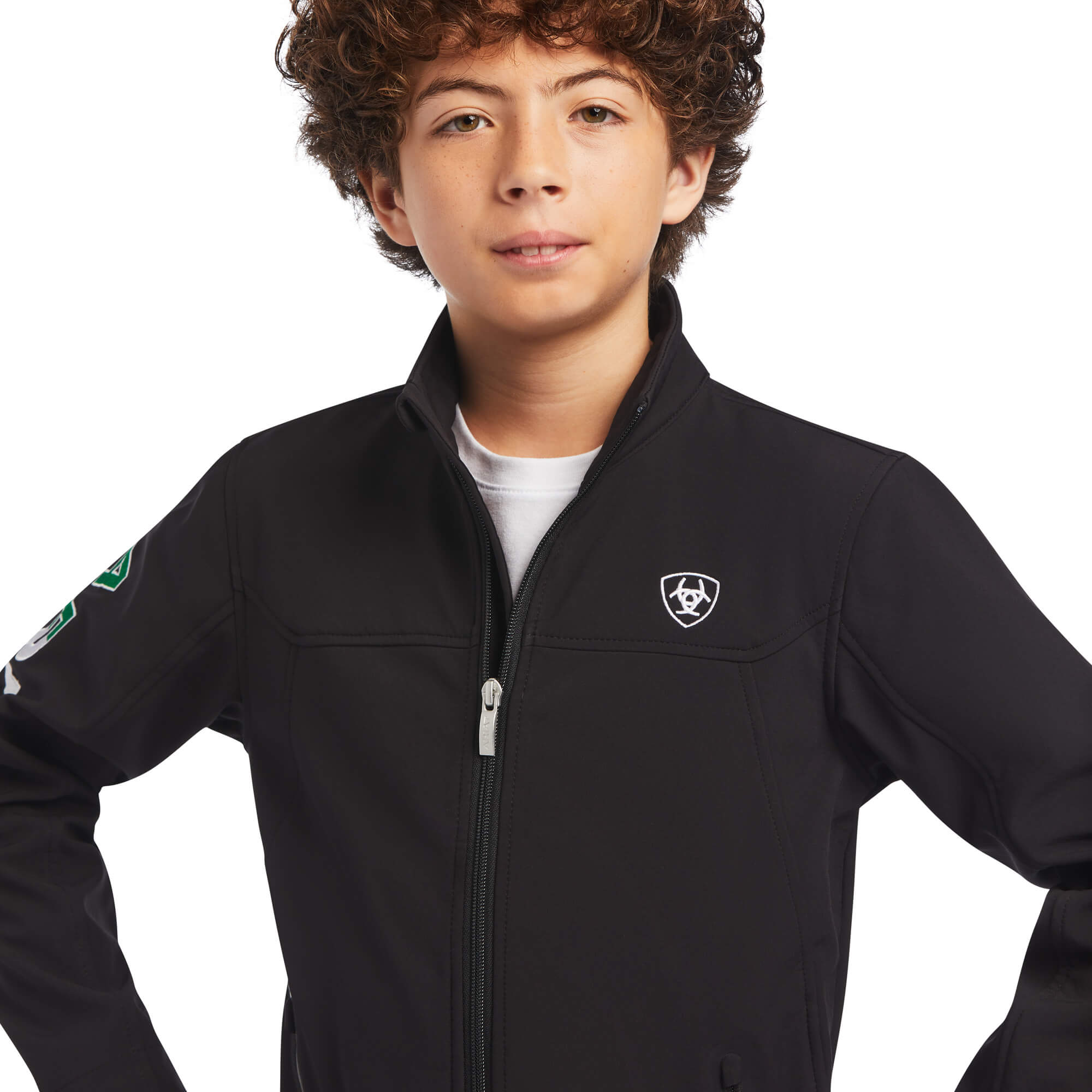 Ariat Kids Black New Team Softshell MEXICO Jacket