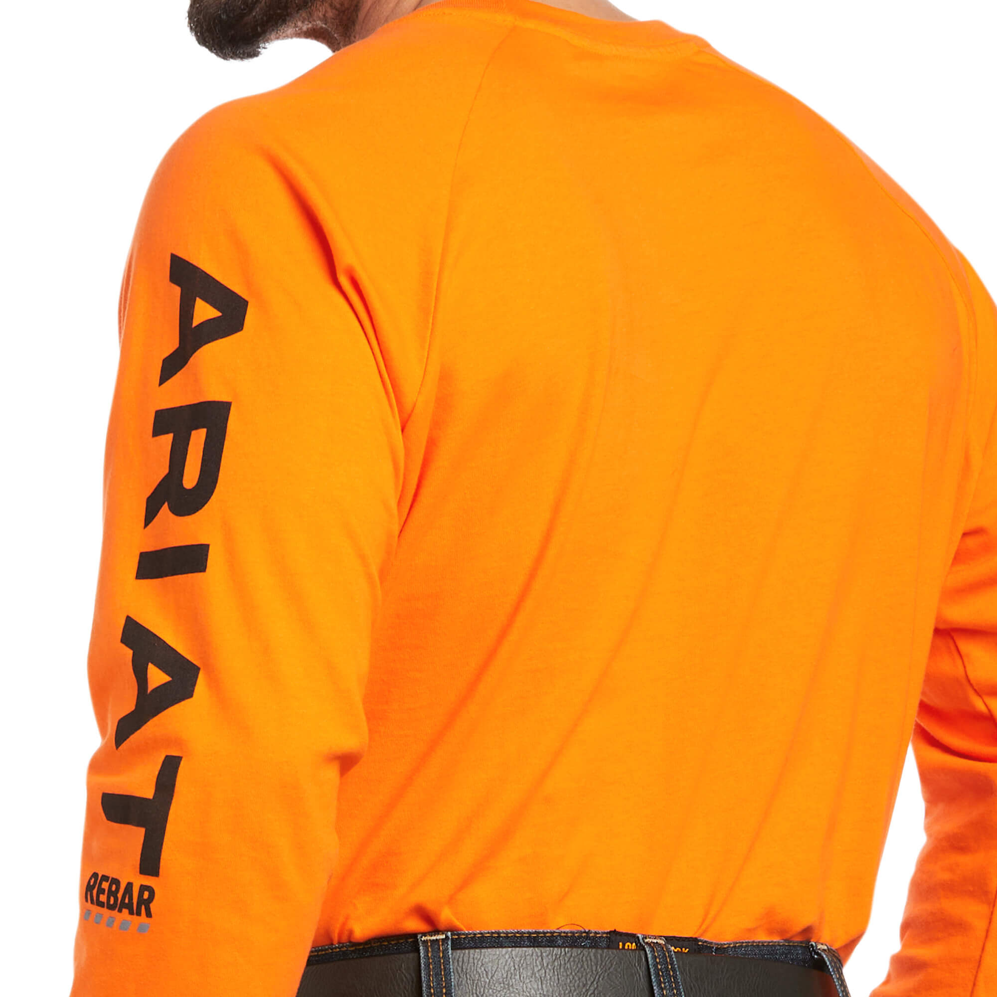 Ariat Safety Orange Rebar Cotton Strong Long Sleeve T-Shirt