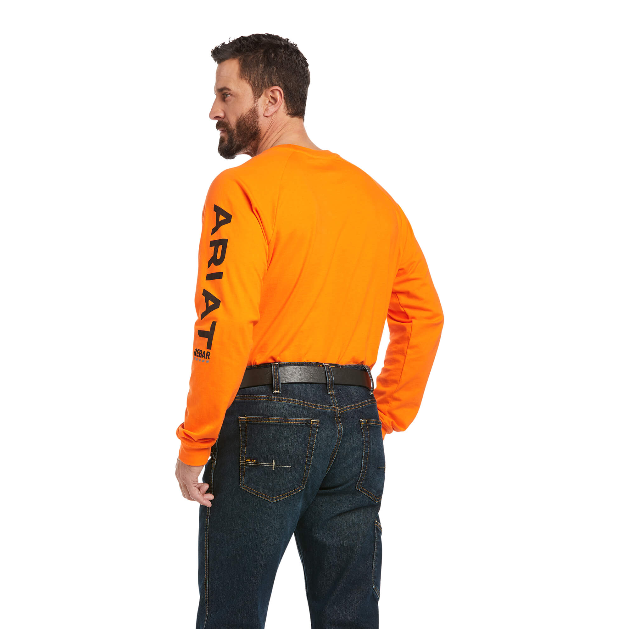 Ariat Safety Orange Rebar Cotton Strong Long Sleeve T-Shirt