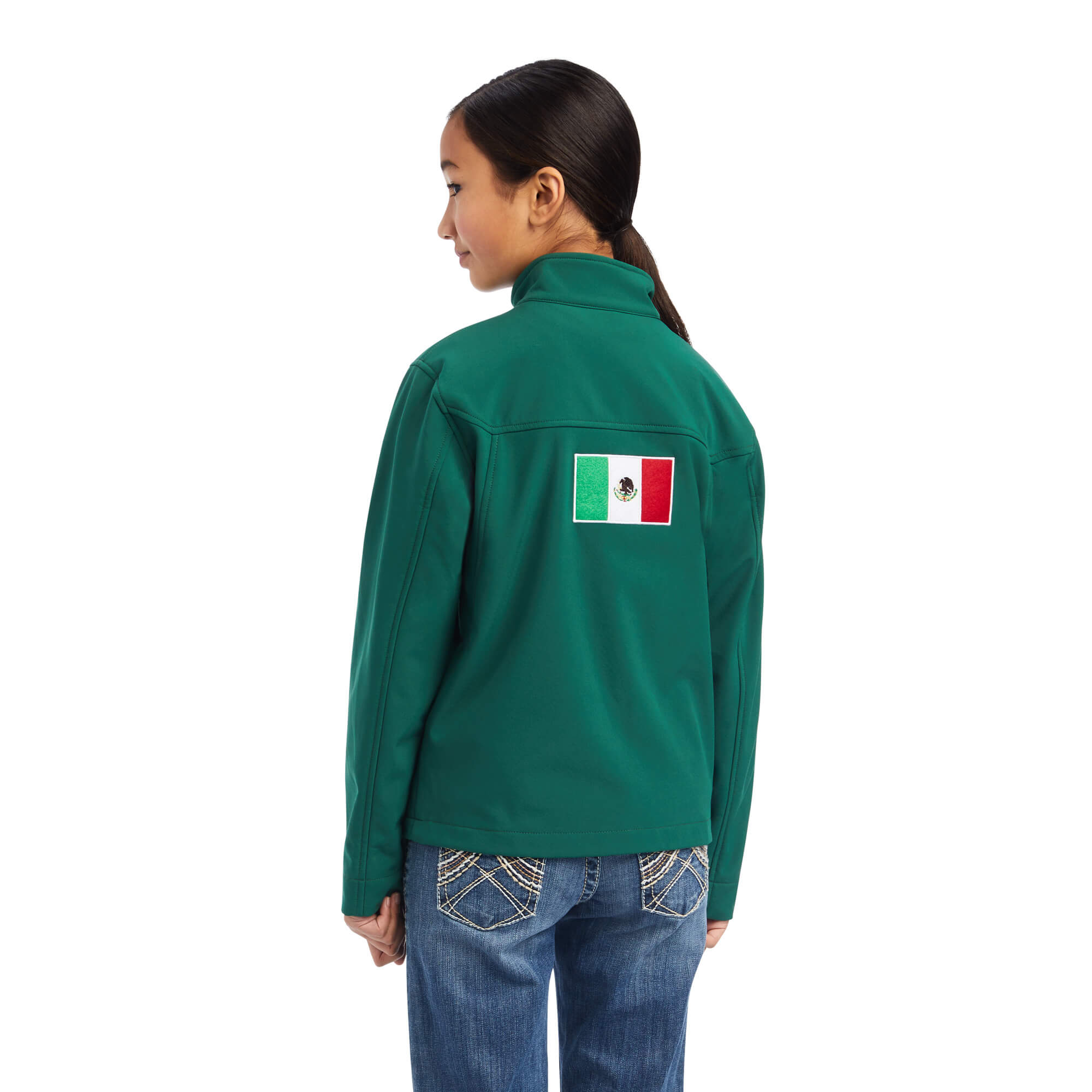 Ariat Kids Verde New Team Softshell MEXICO Jacket