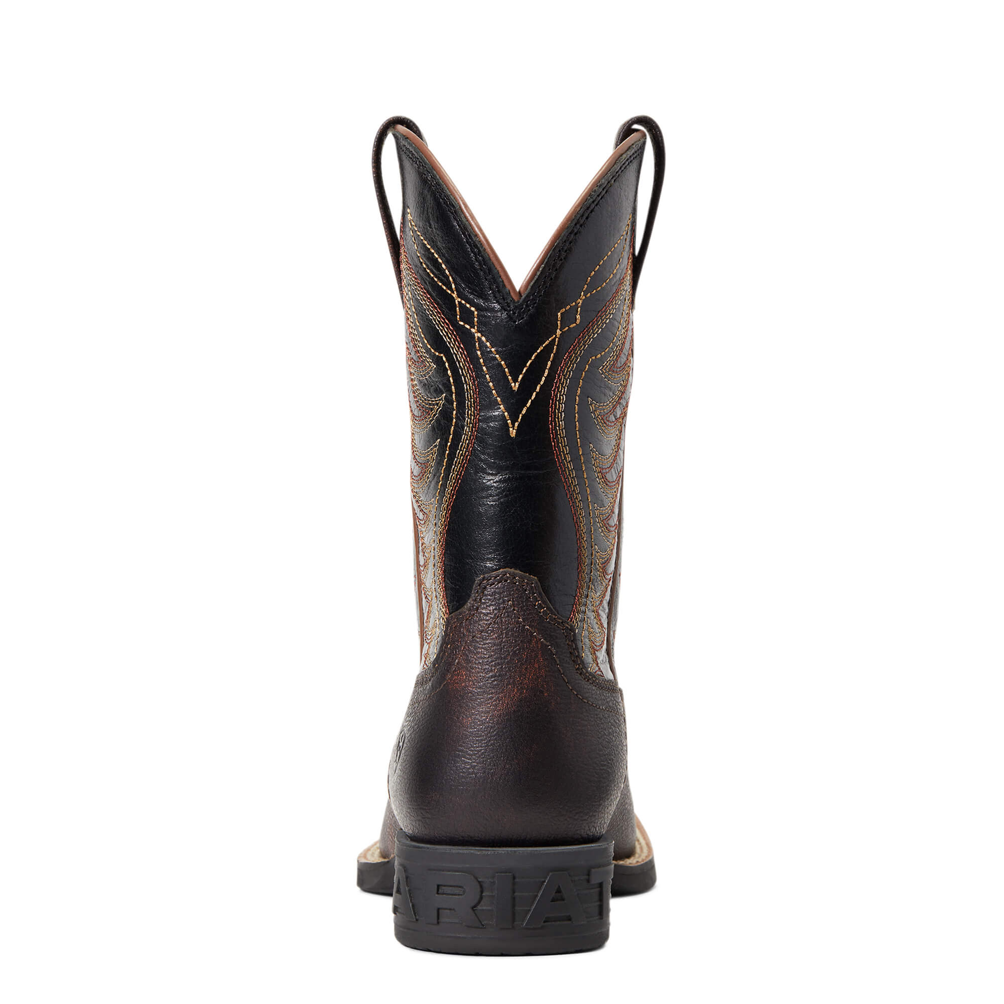 Ariat Youth Hand Stained Red & Brown Amos Western Boot