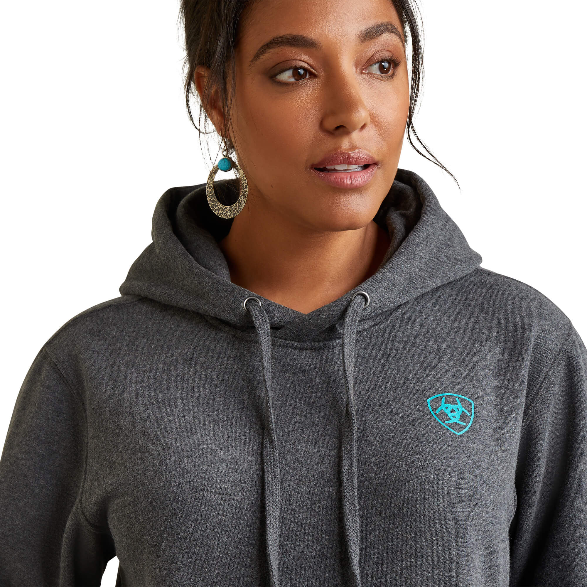 Ariat Women's Charcoal Heather Logo Hoodie