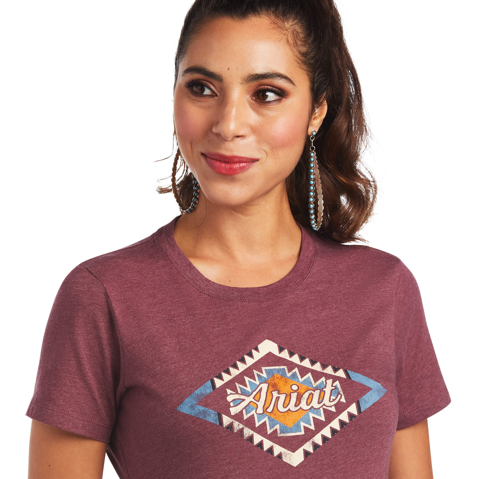 Ariat Women's Burgundy Heather Sol T-Shirt