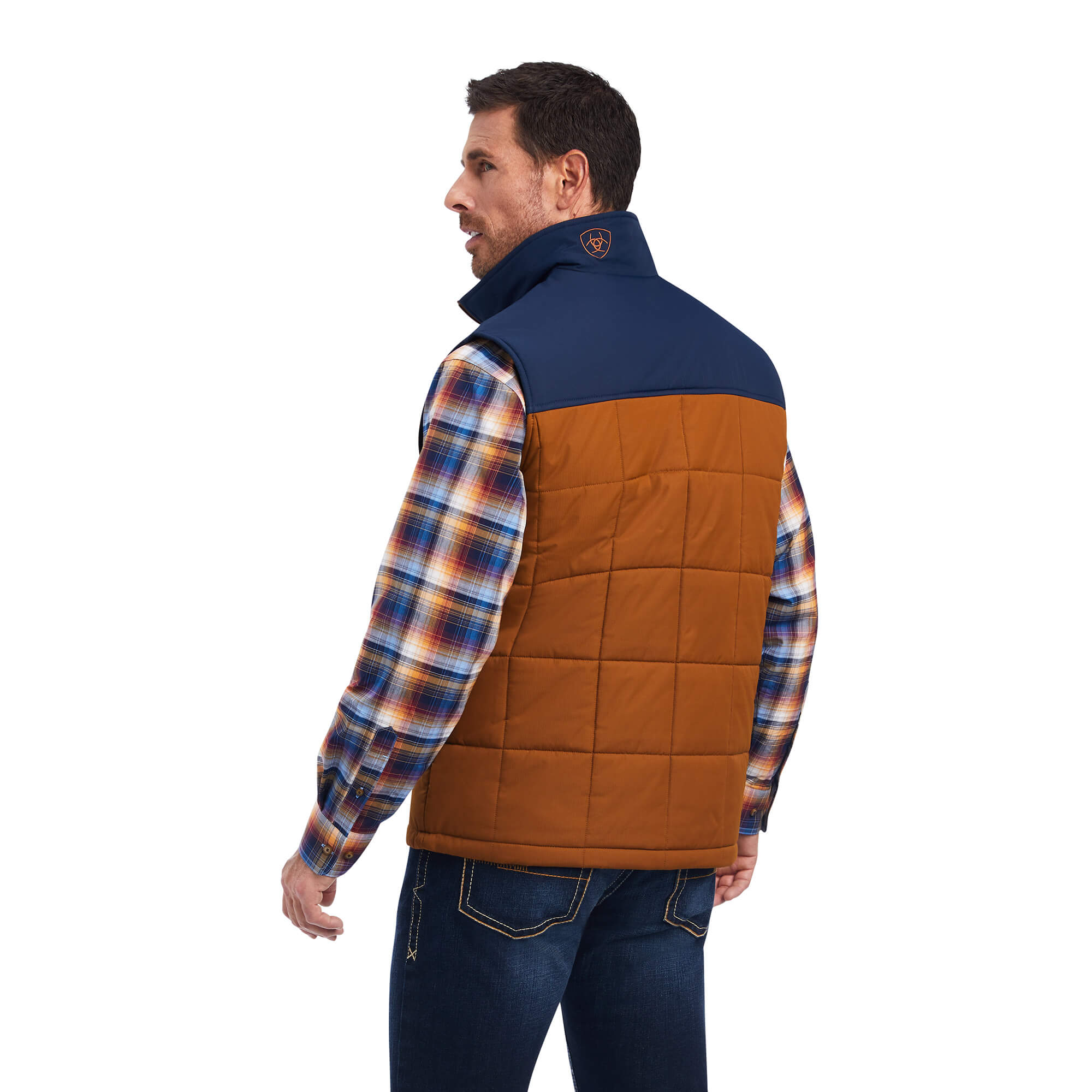 Ariat Chestnut & Navy Crius Insulated Vest