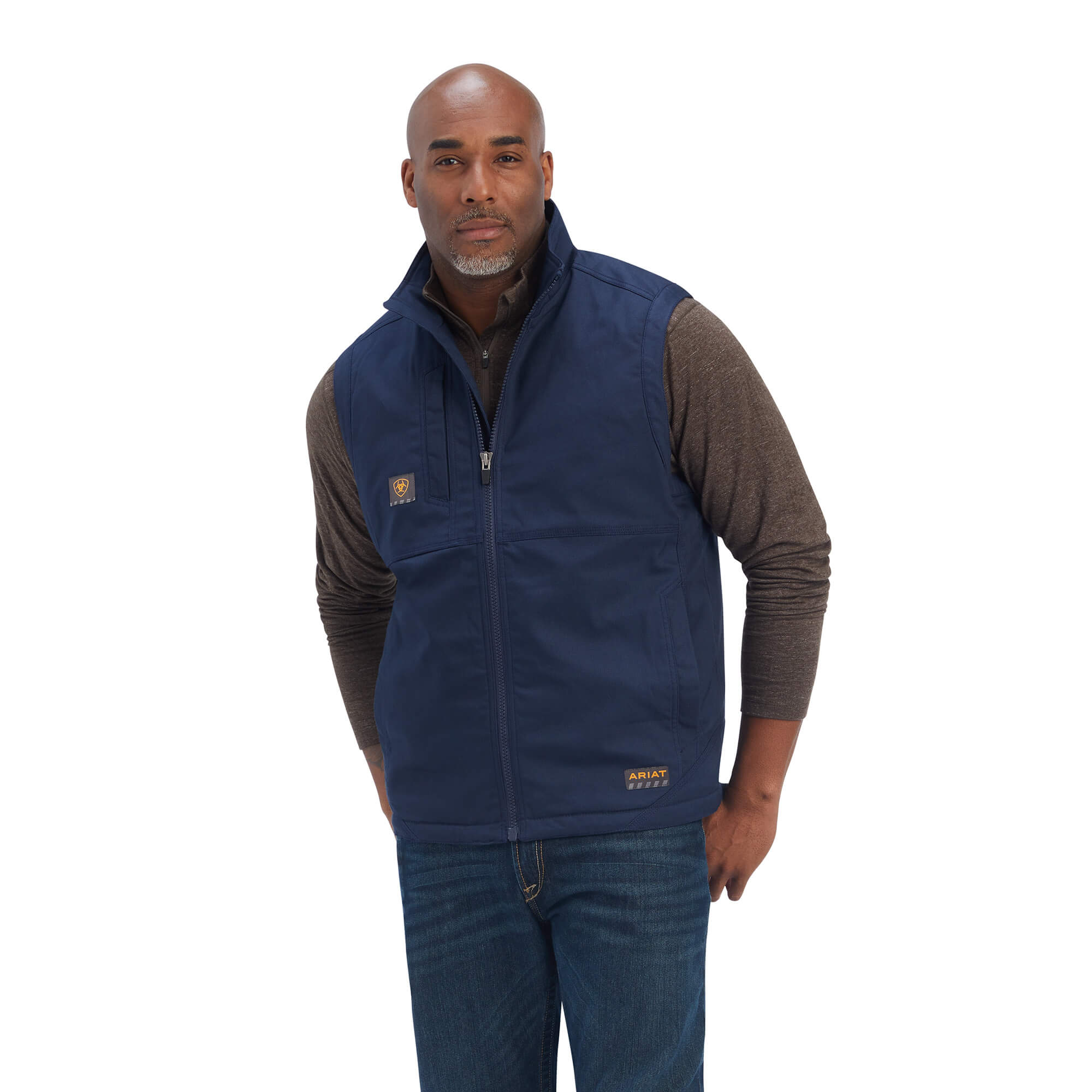 Ariat Navy Rebar DuraCanvas Sherpa Vest