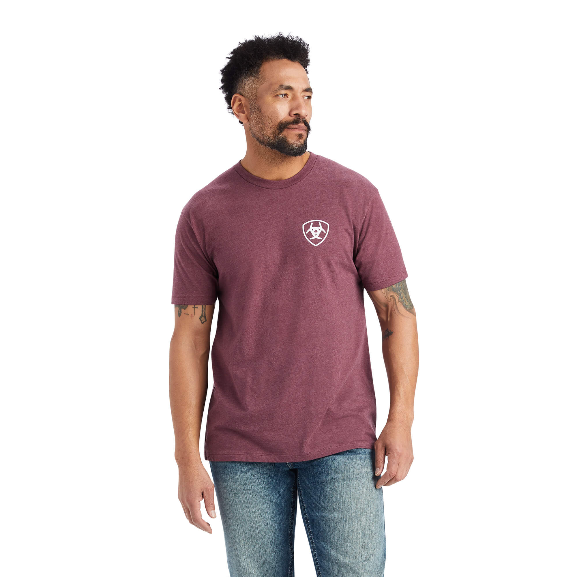 Ariat Burgundy Heather Minimalist T-Shirt