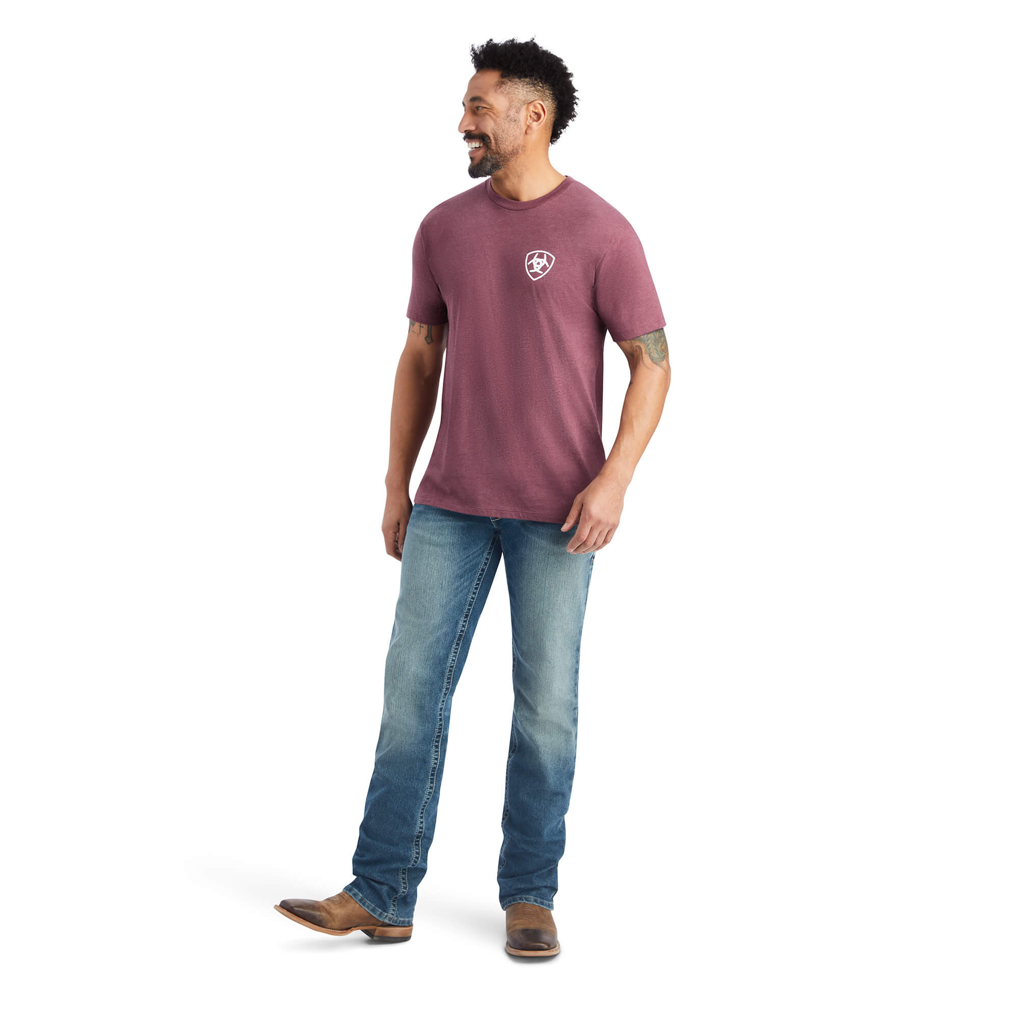 Ariat Burgundy Heather Minimalist T-Shirt