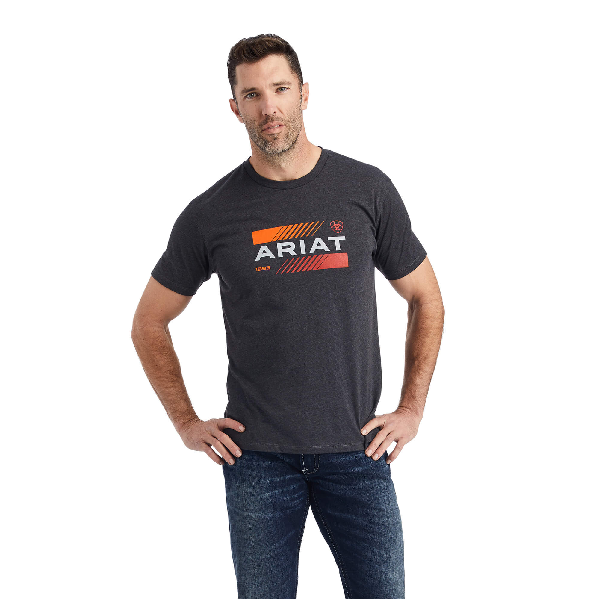 Ariat Charcoal Heather Octane Stack T-Shirt