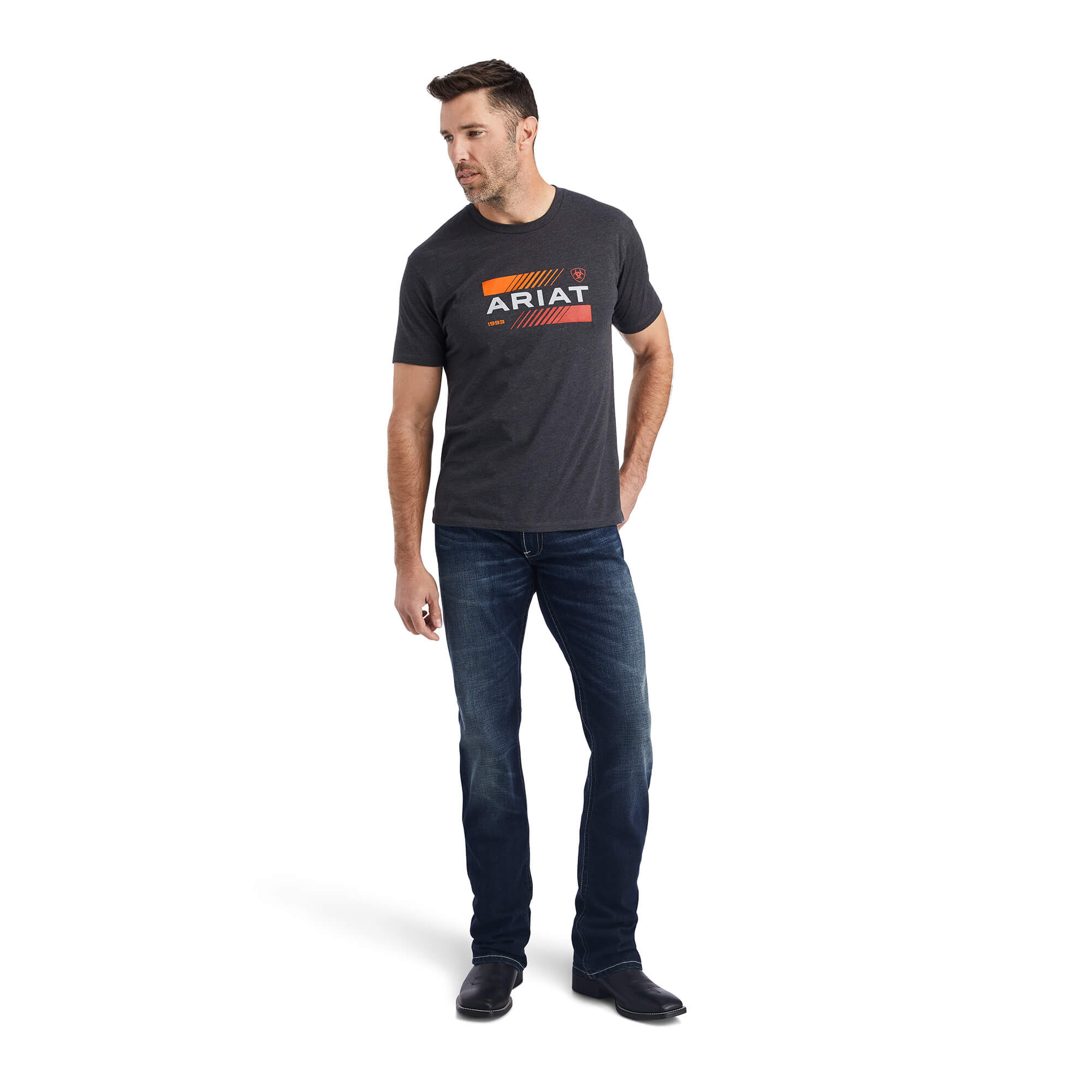 Ariat Charcoal Heather Octane Stack T-Shirt