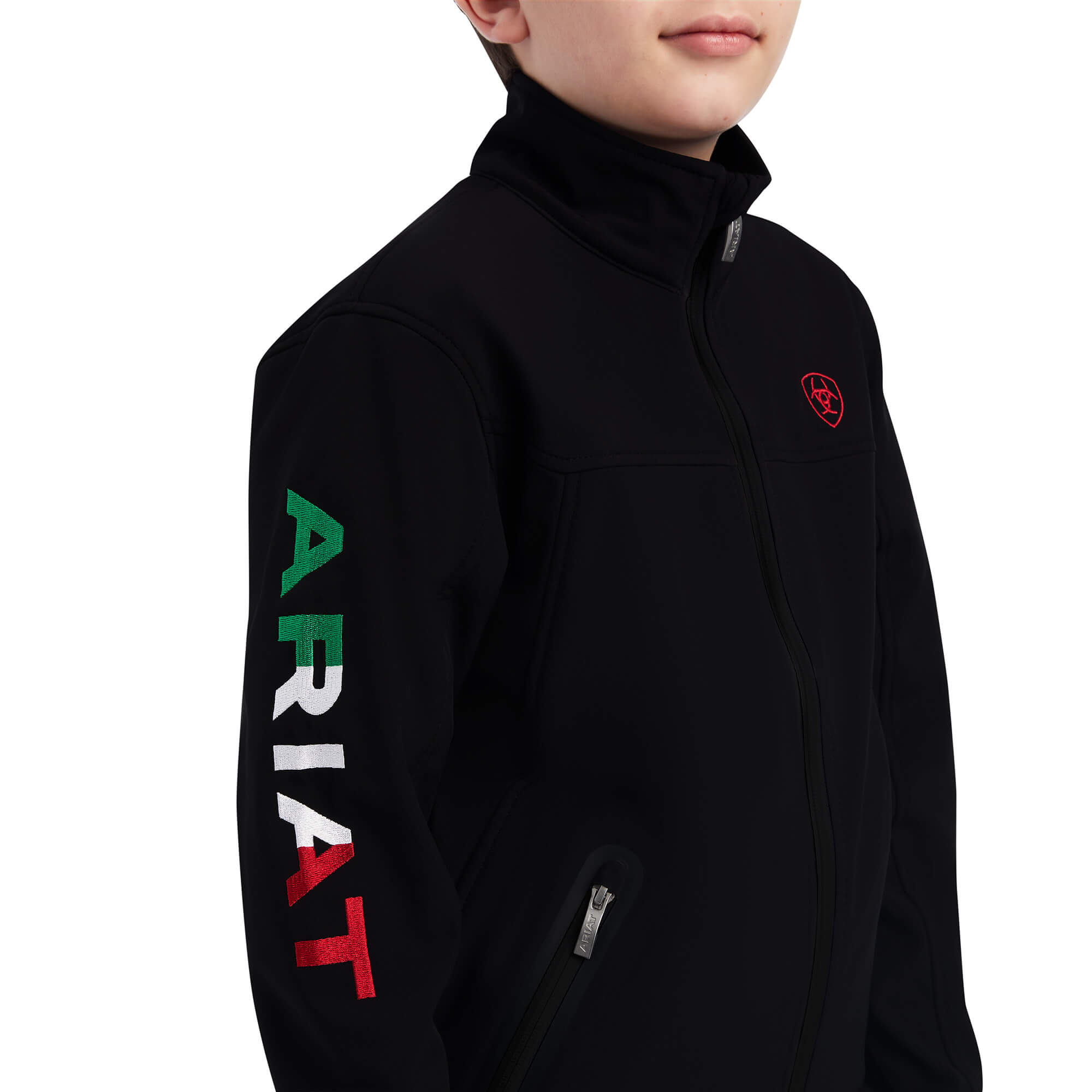 Ariat Kids Black New Team Softshell Mexico Brand Jacket