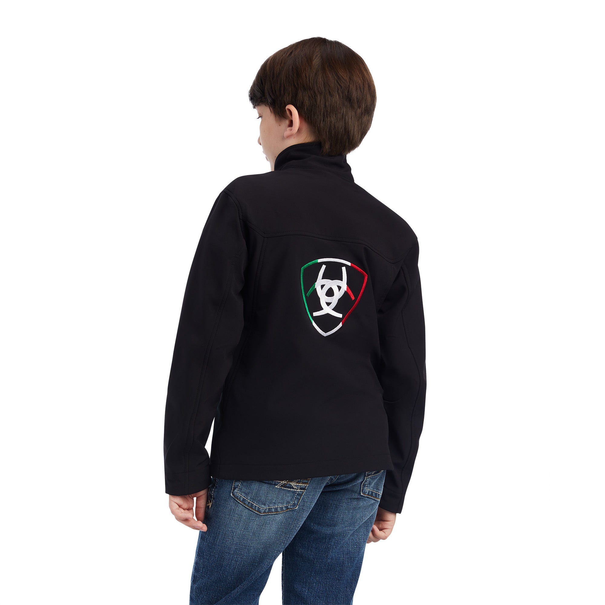 Ariat Kids Black New Team Softshell Mexico Brand Jacket