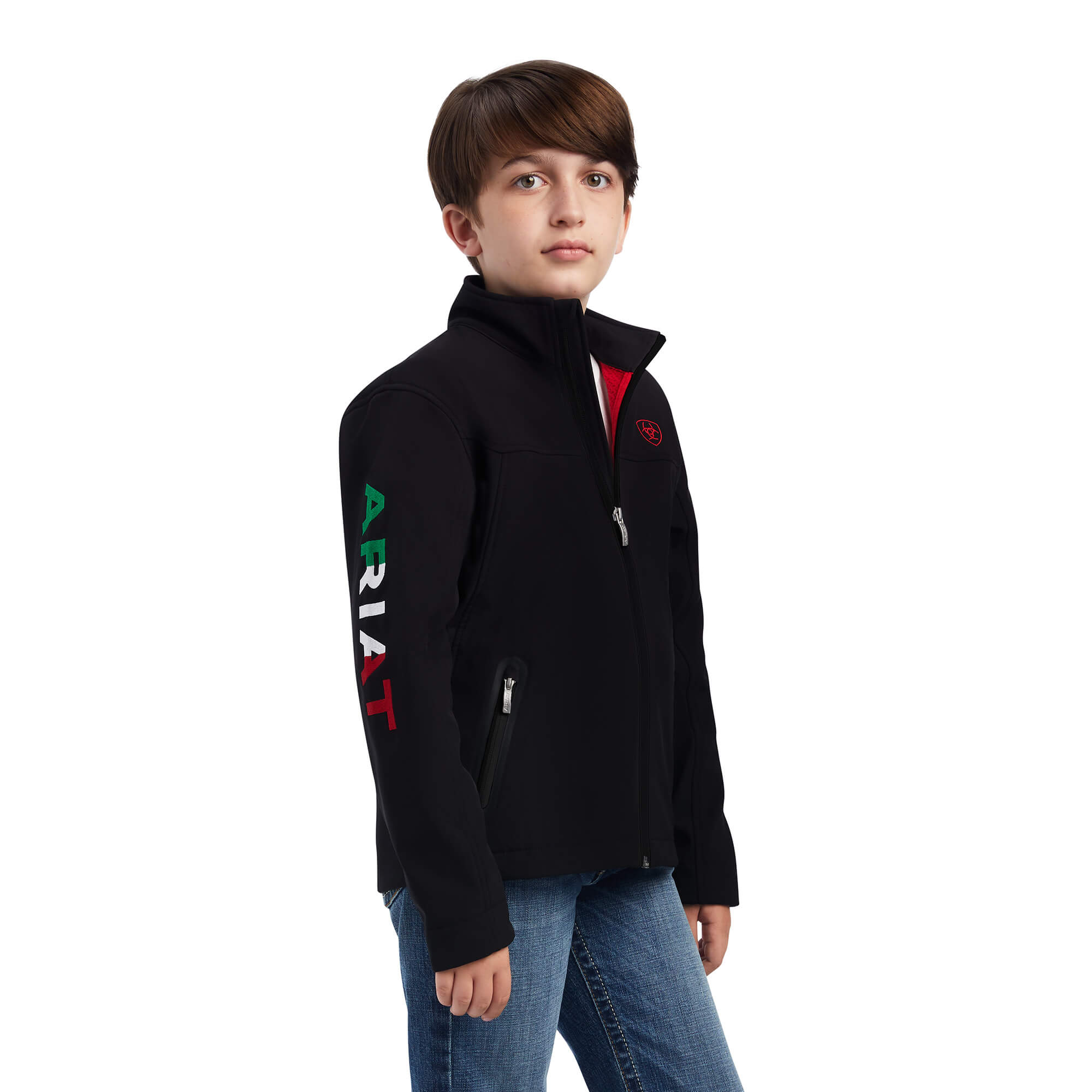 Ariat Kids Black New Team Softshell Mexico Brand Jacket