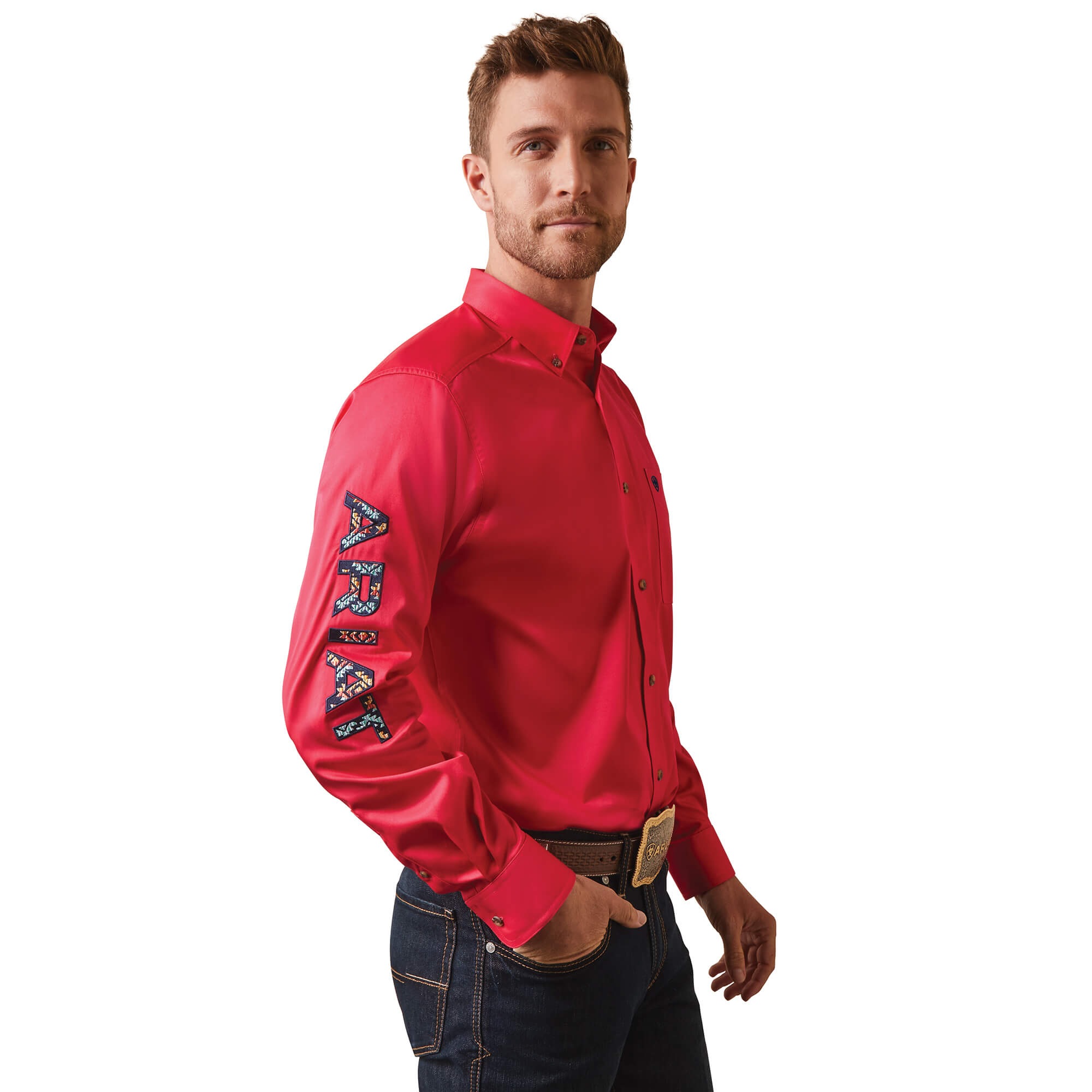 Ariat Azalea Team Logo Twill Fitted Long Sleeve Shirt