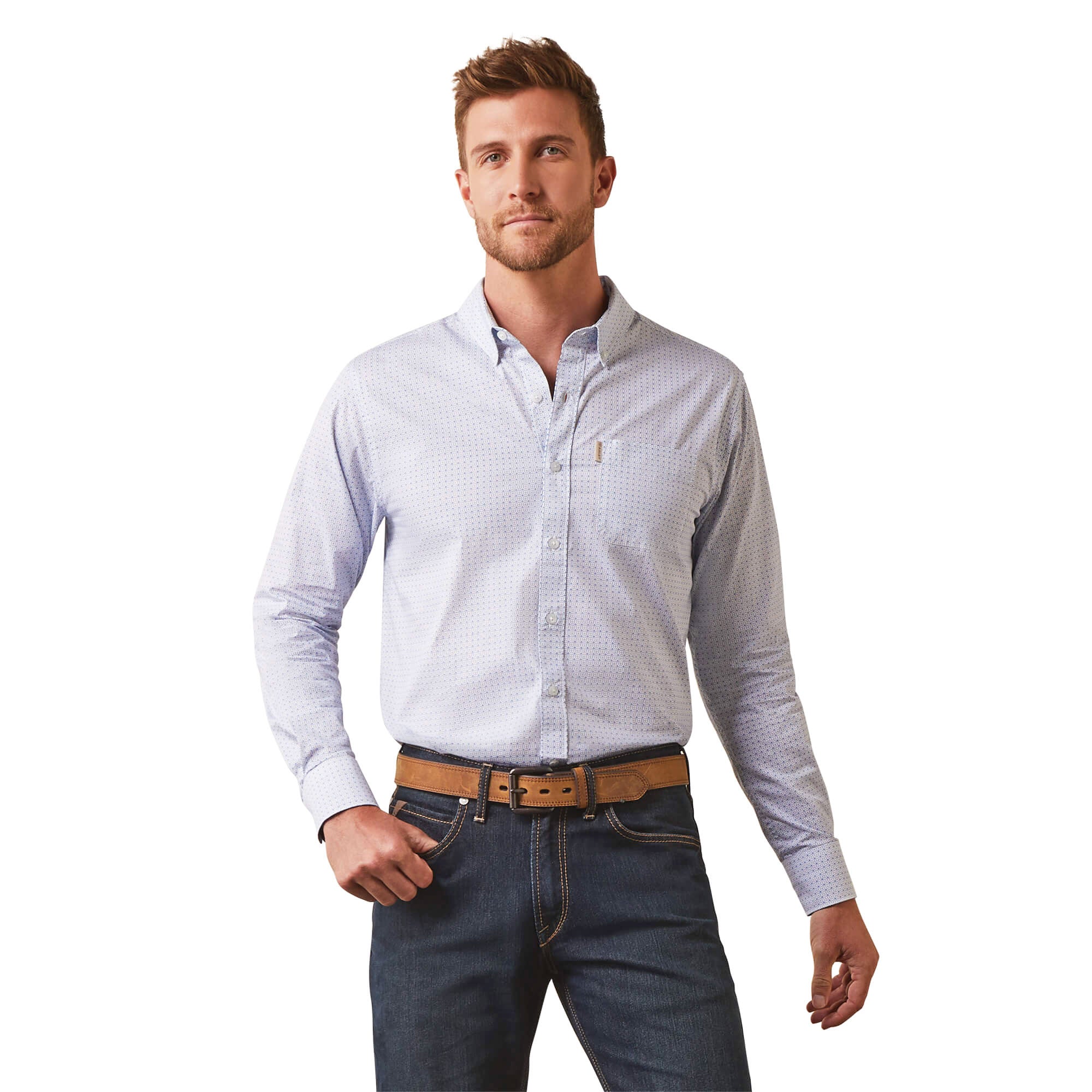 Ariat Medallion Stretch Modern Fit Long Sleeve Shirt