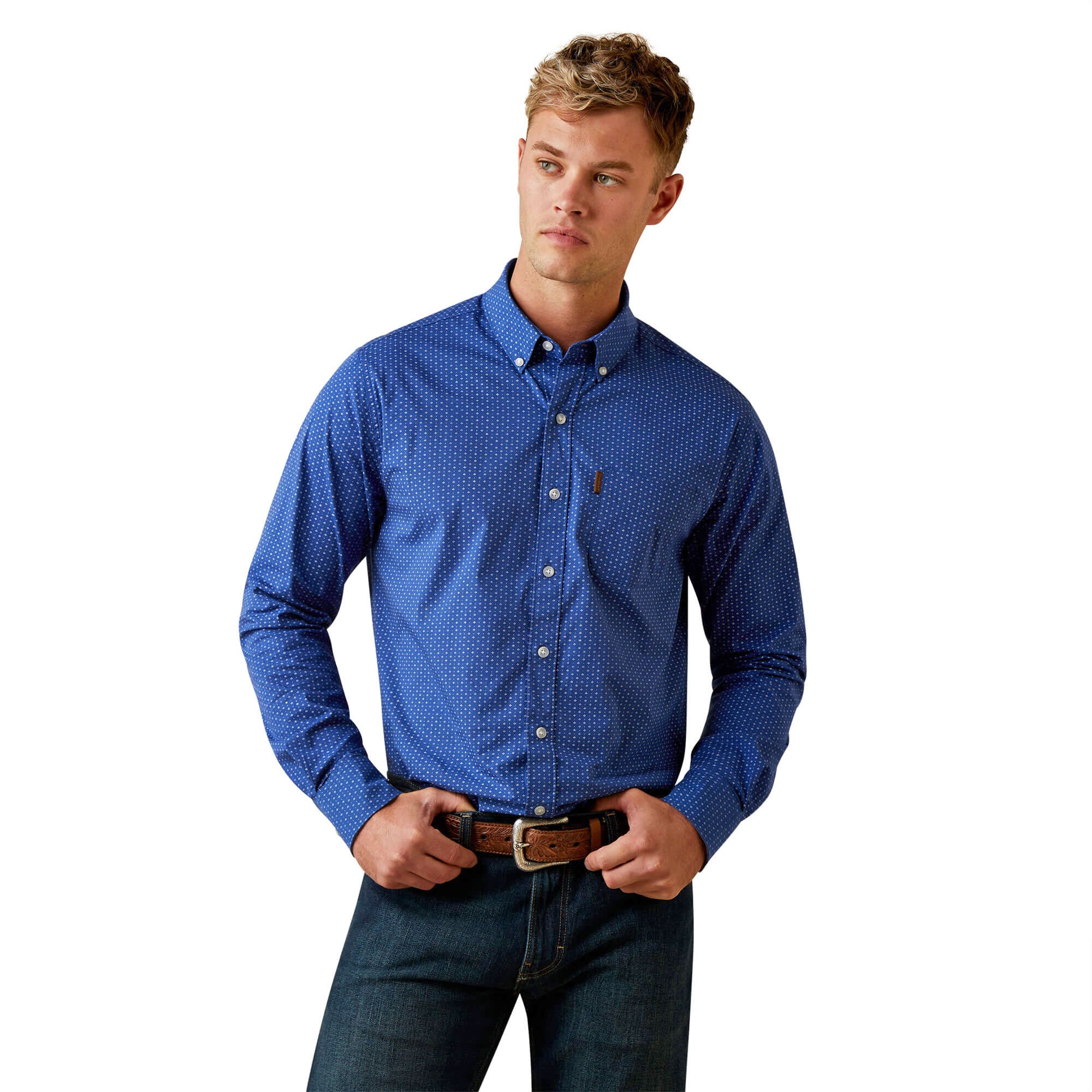 Ariat Ditsy Stretch Modern Fit Long Sleeve Shirt