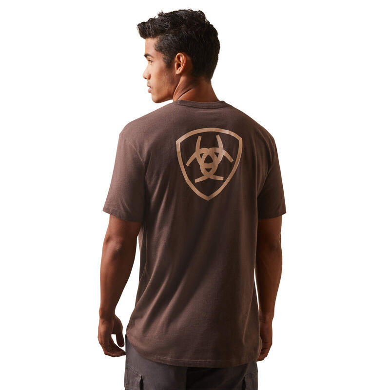 Ariat Brown Heather Corps Shield T-Shirt