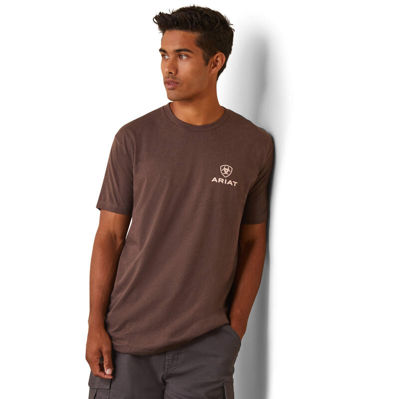 Ariat Brown Heather Corps Shield T-Shirt