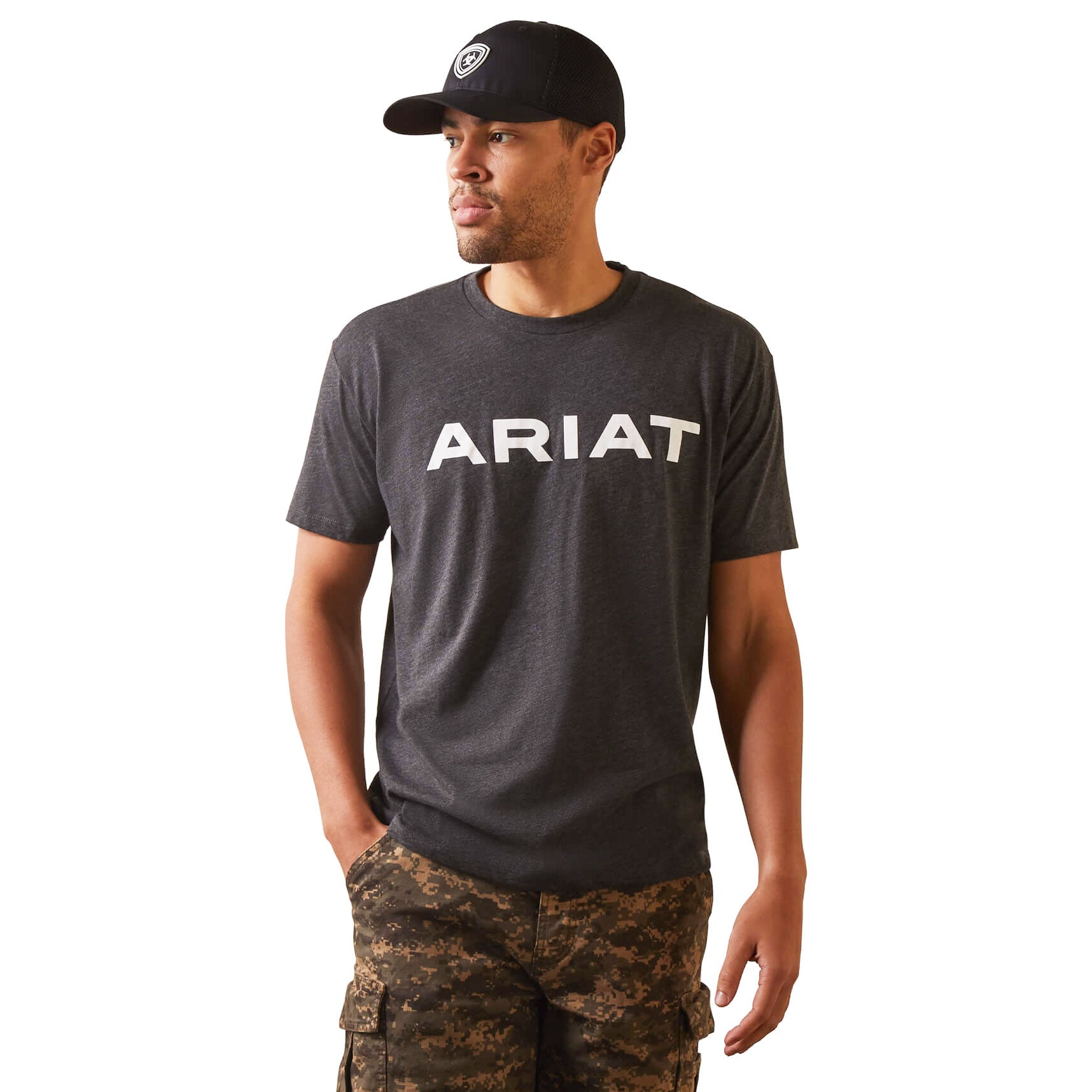 Ariat Charcoal Heather Branded T-Shirt