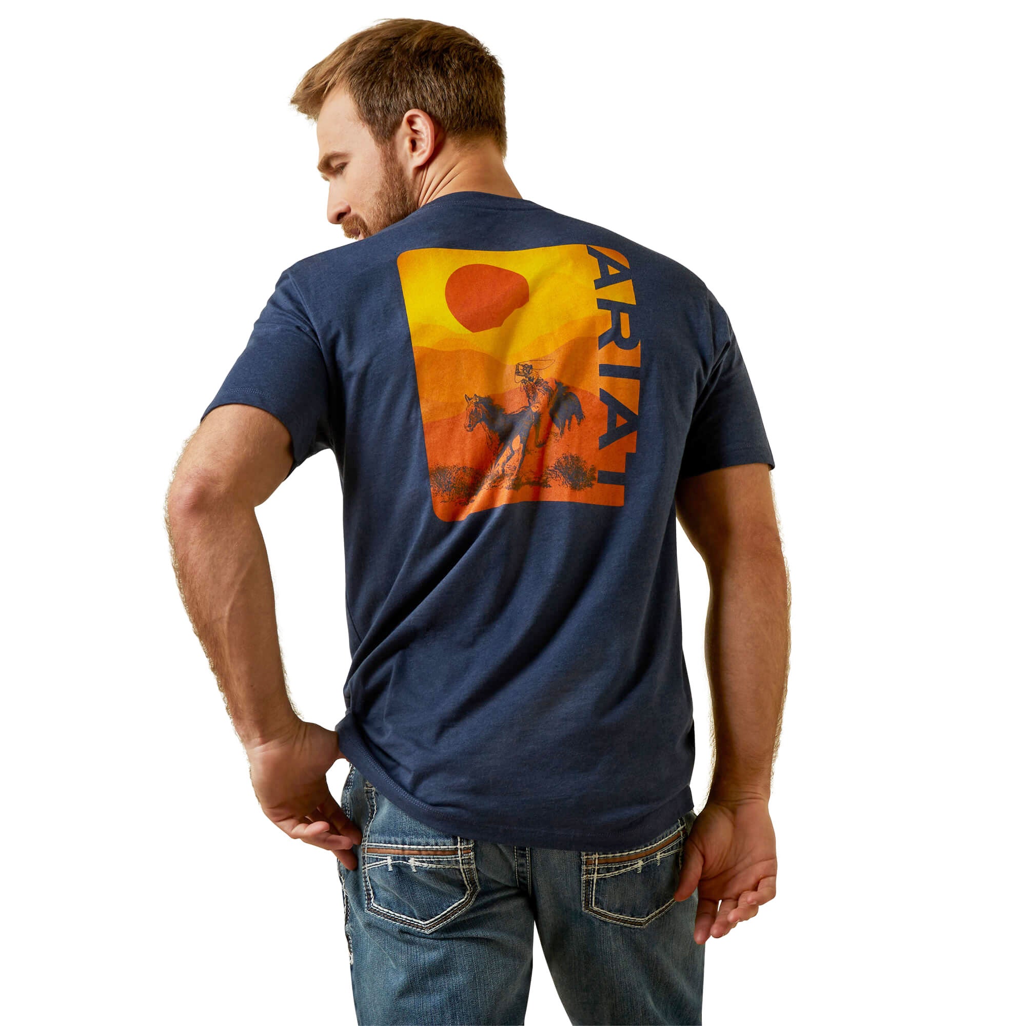 Ariat Navy Heather Mustang Fever T-Shirt