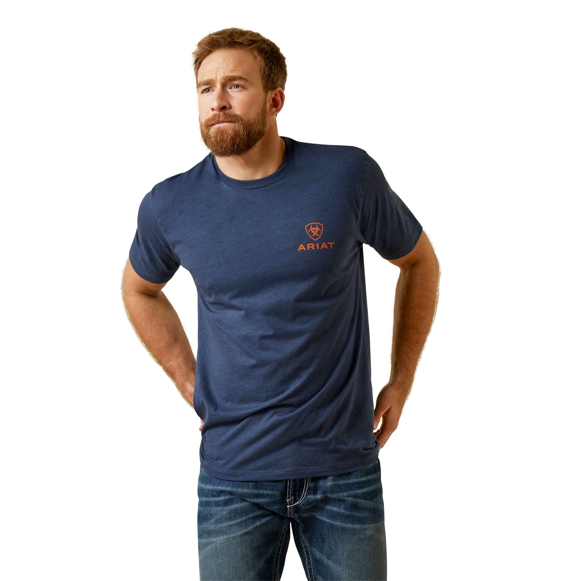 Ariat Navy Heather Mustang Fever T-Shirt