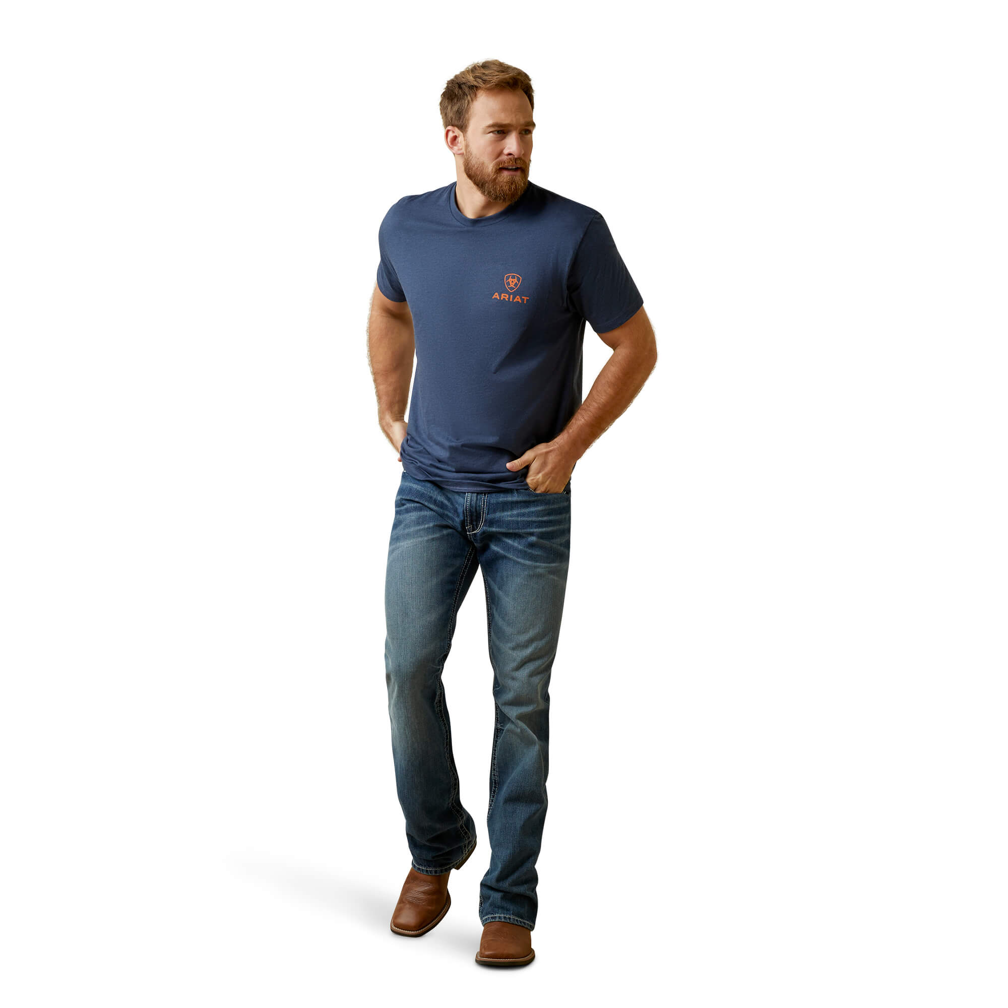 Ariat Navy Heather Mustang Fever T-Shirt