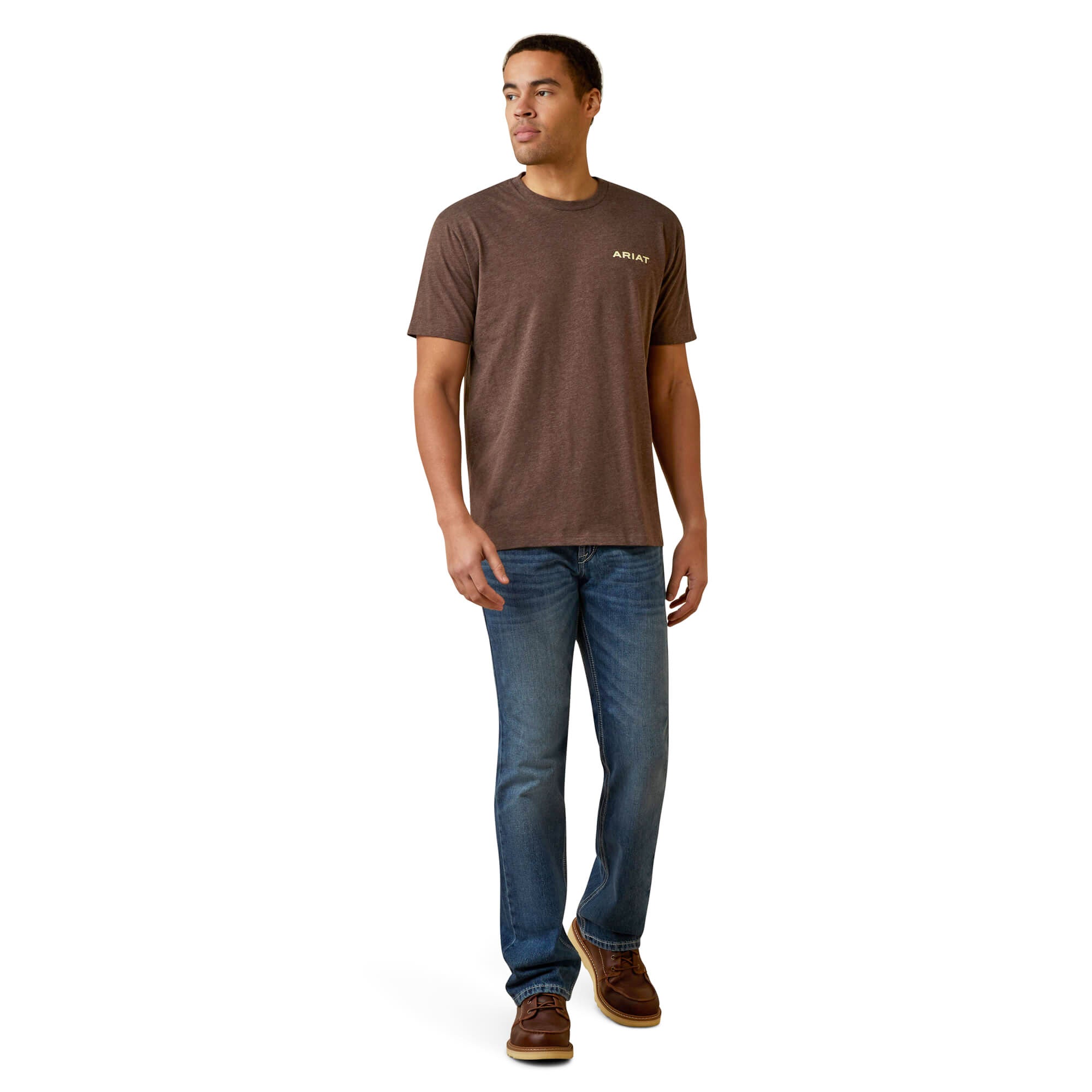 Ariat Brown Heather Retro Stripe T-Shirt