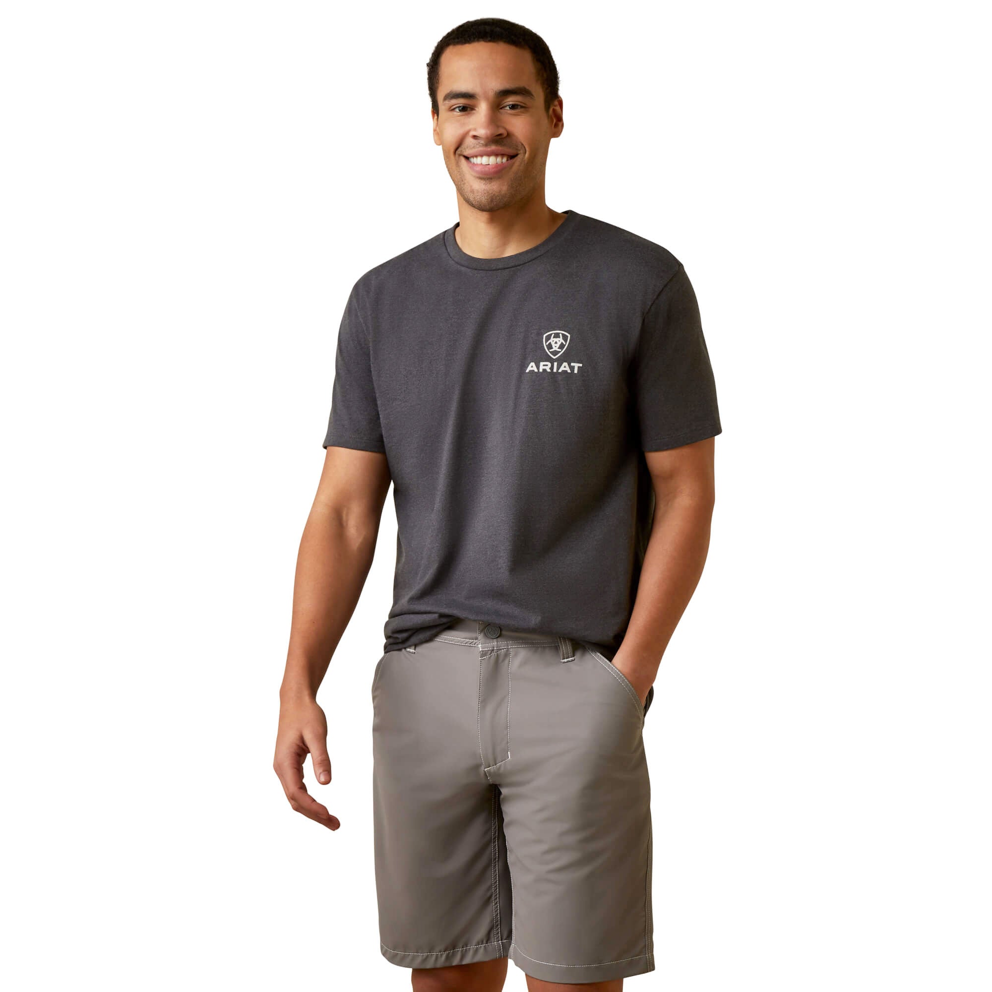 Ariat Charcoal Heather Offset Circle T-Shirt