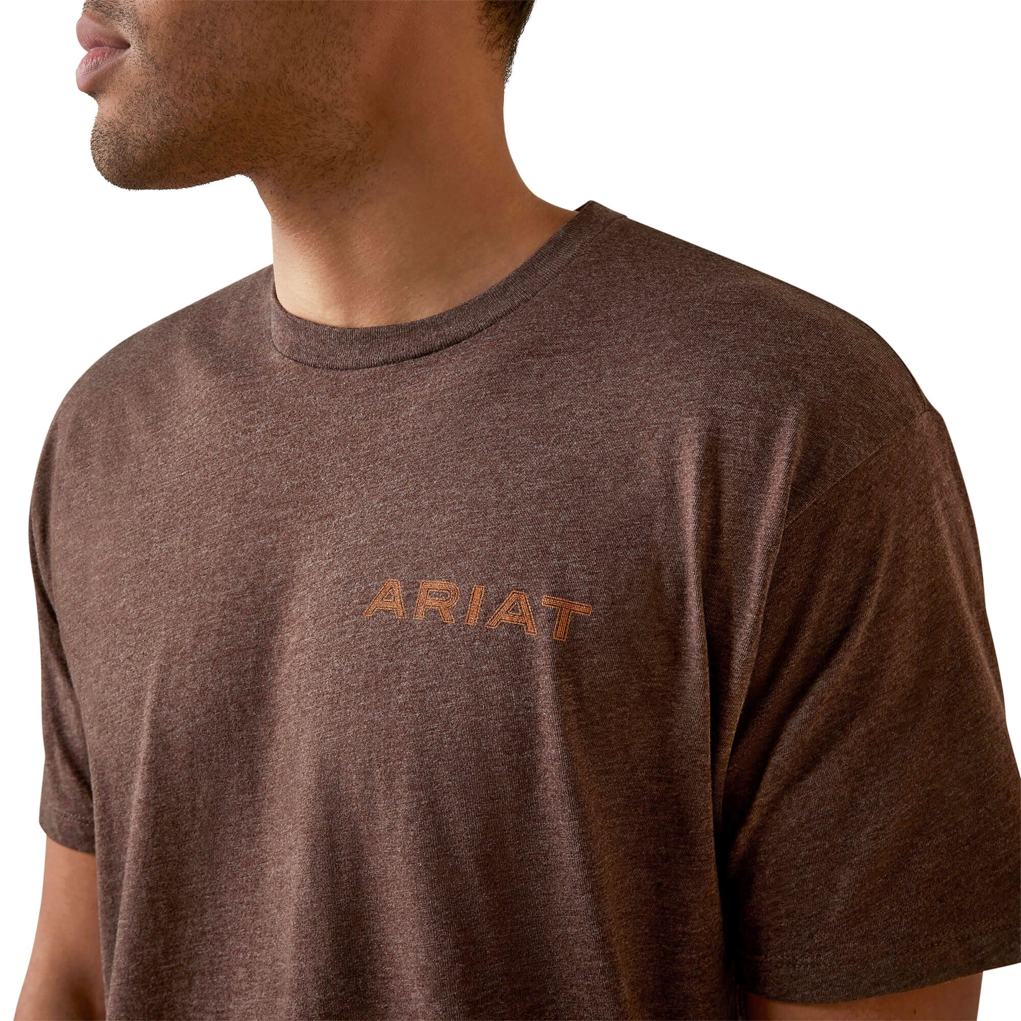 Ariat Brown Heather Shield Stitch T-Shirt