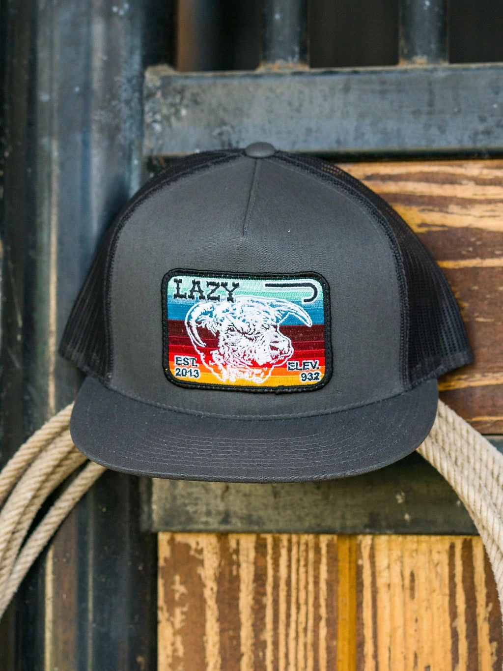 Lazy J Ranch Wear Grey/Grey Serape Elevation Cap