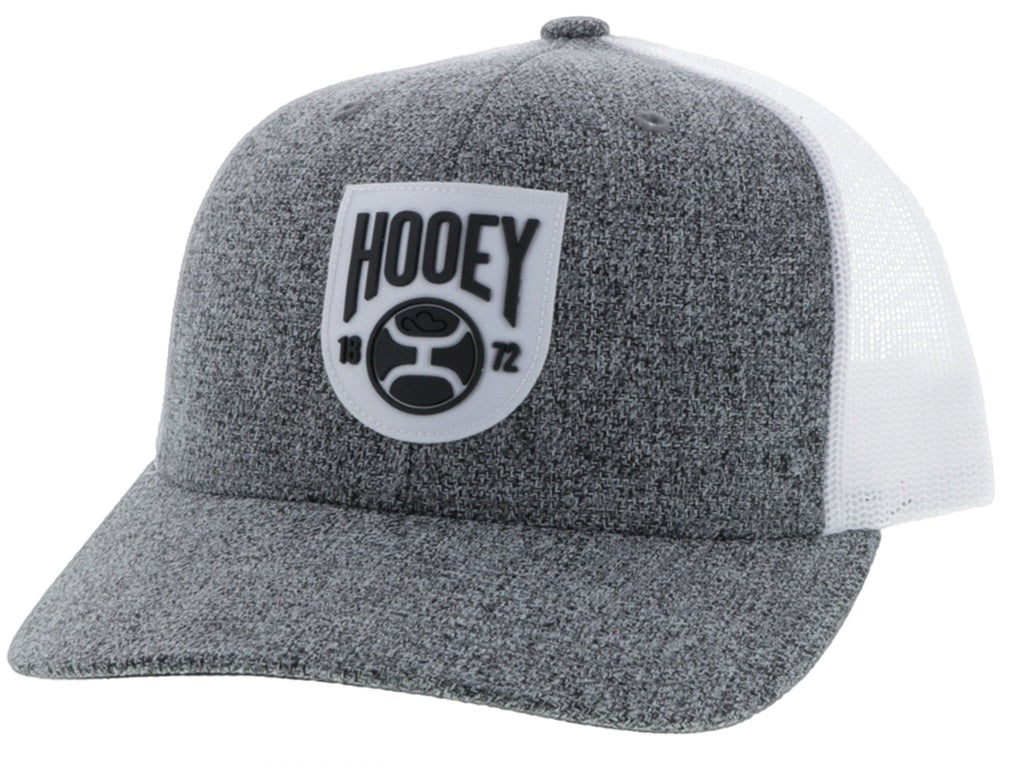 Hooey Grey & White Bronx Trucker Cap