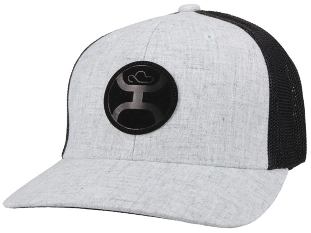 Hooey Cayman Grey and Black Flexfit Trucker Cap