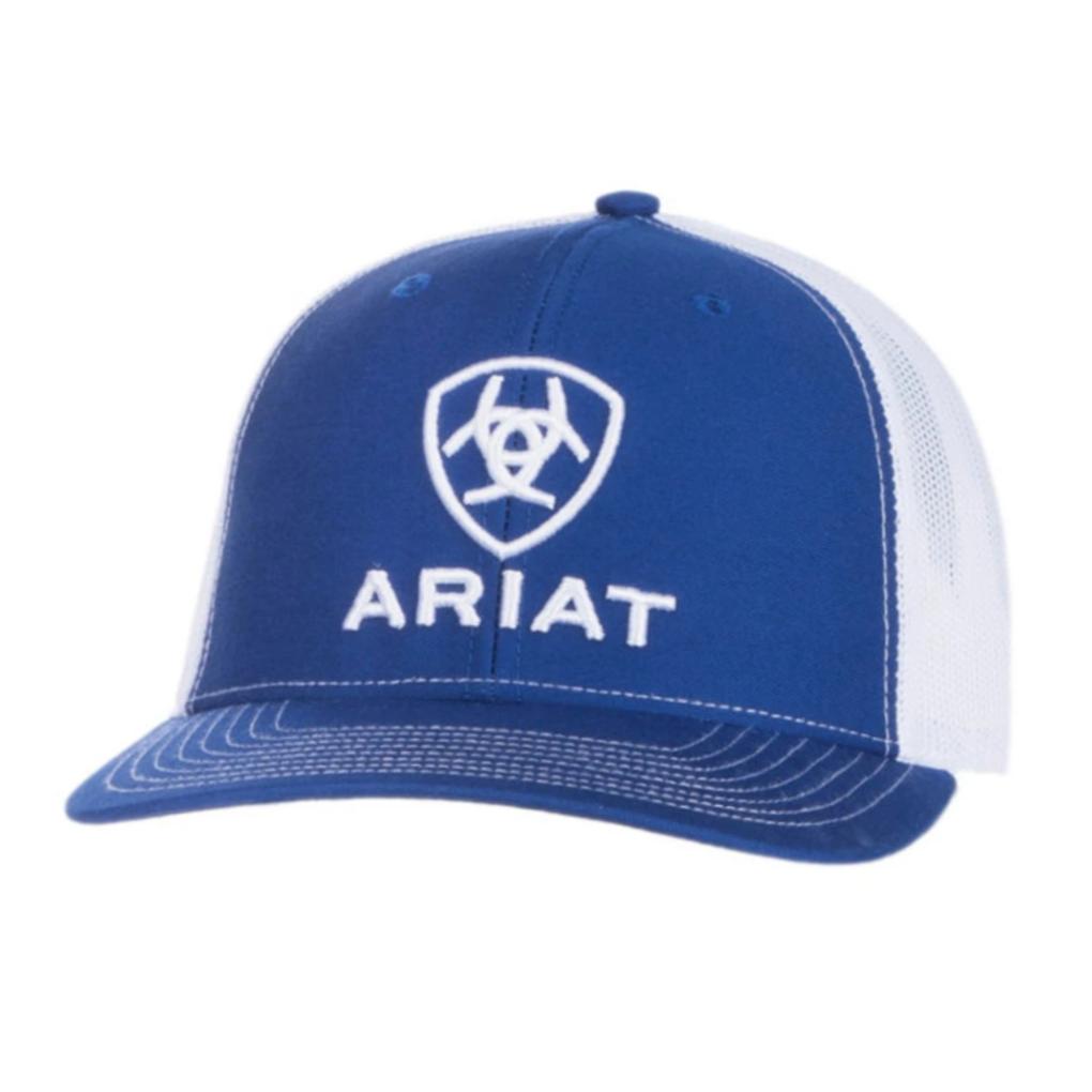 Ariat Royal & White Stacked Logo Cap