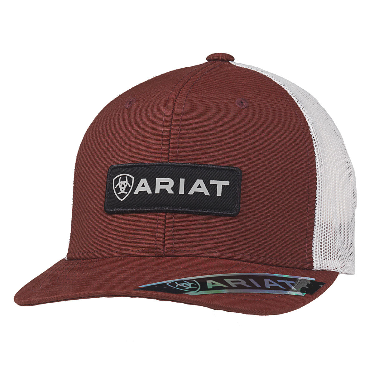 Ariat Red Rectangle Patch Cap