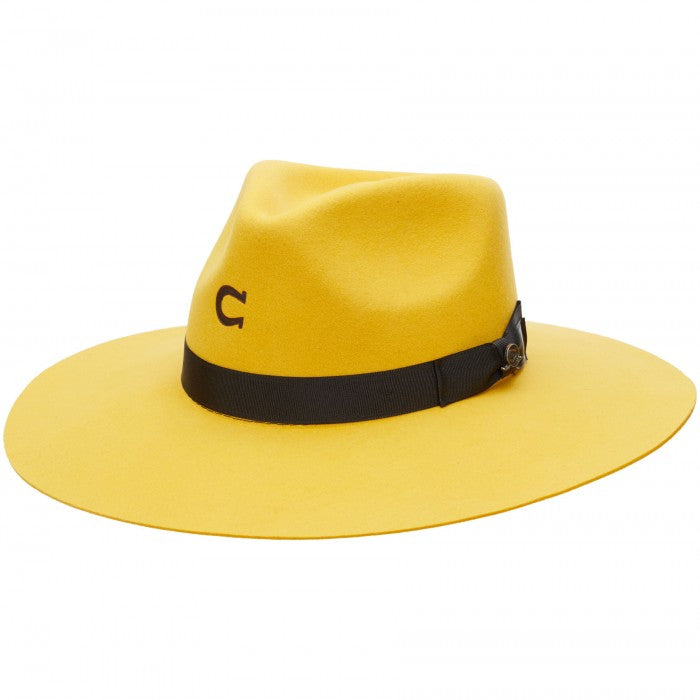 Charlie 1 Horse Highway Yellow Felt Hat