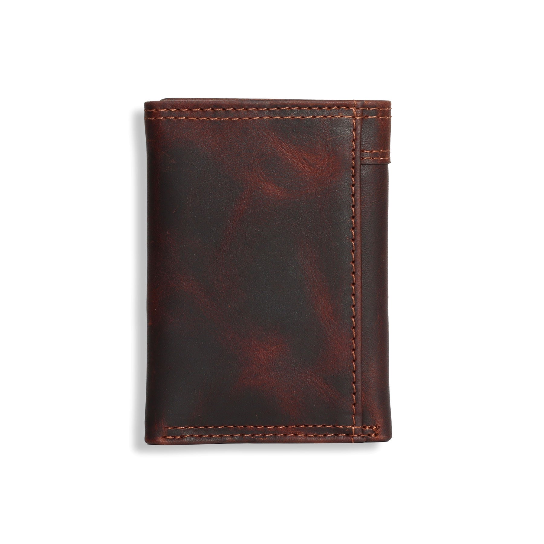 Ariat Brown Center Bump Trifold Wallet