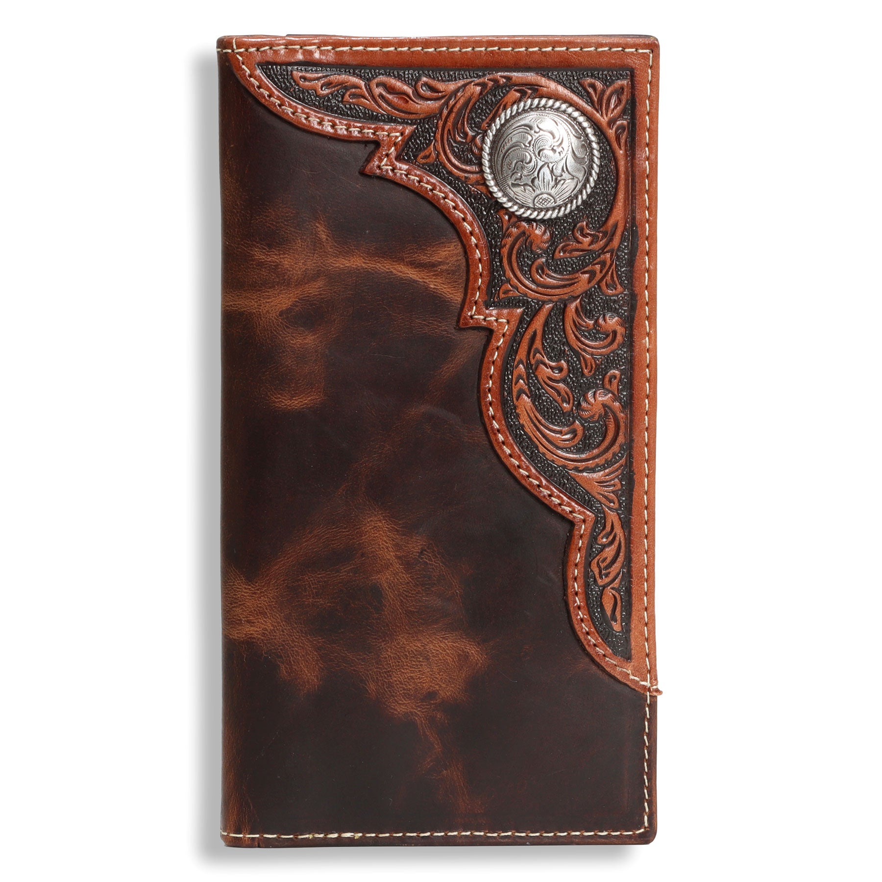 Ariat Distressed Brown Rodeo Wallet