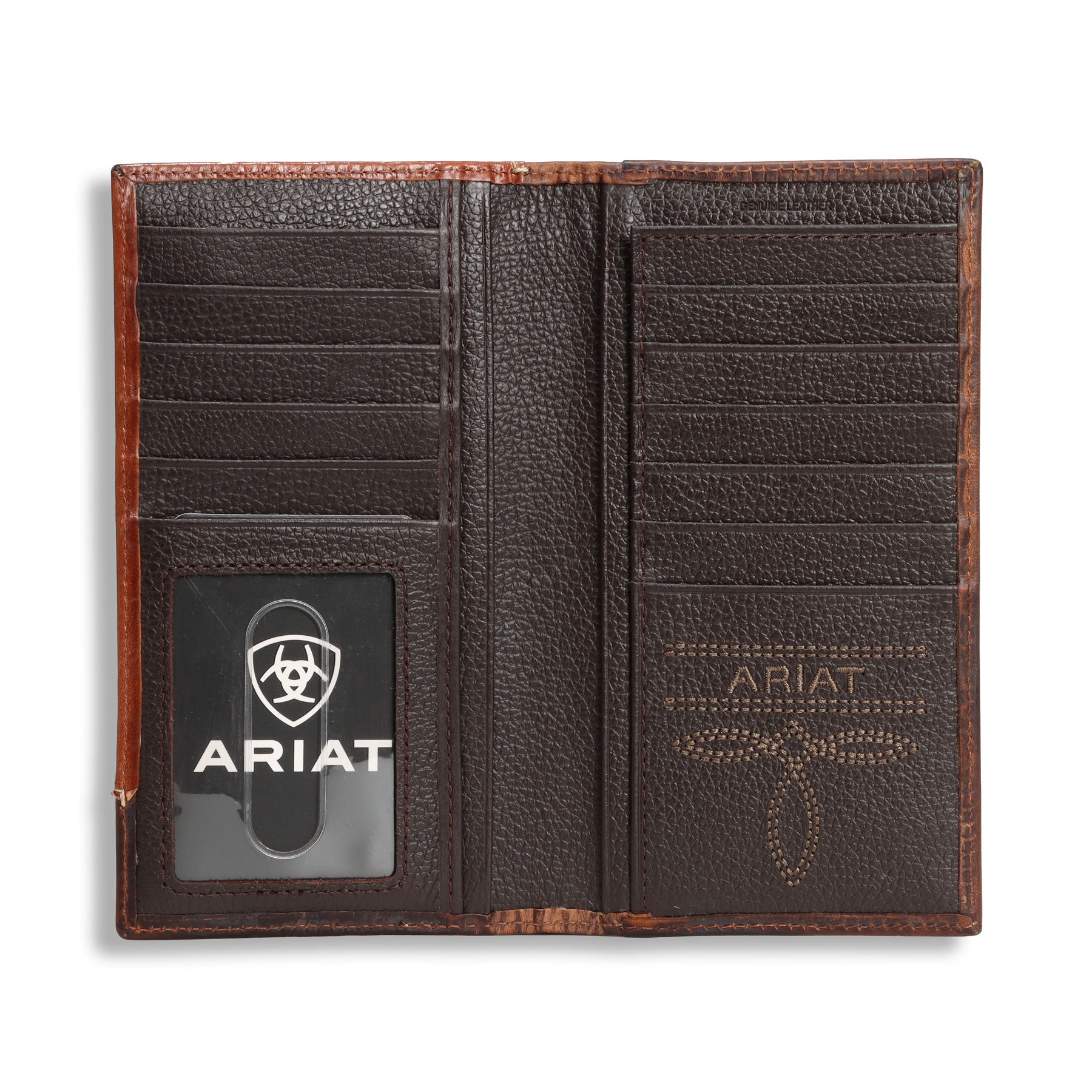 Ariat Distressed Brown Rodeo Wallet