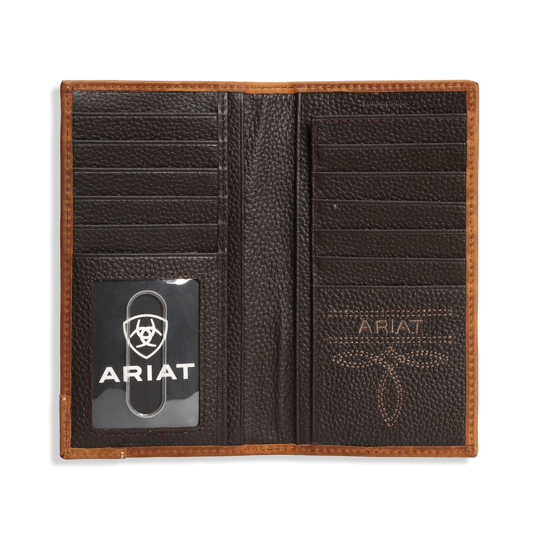 Ariat Calf Hair Medium Brown Rodeo Wallet