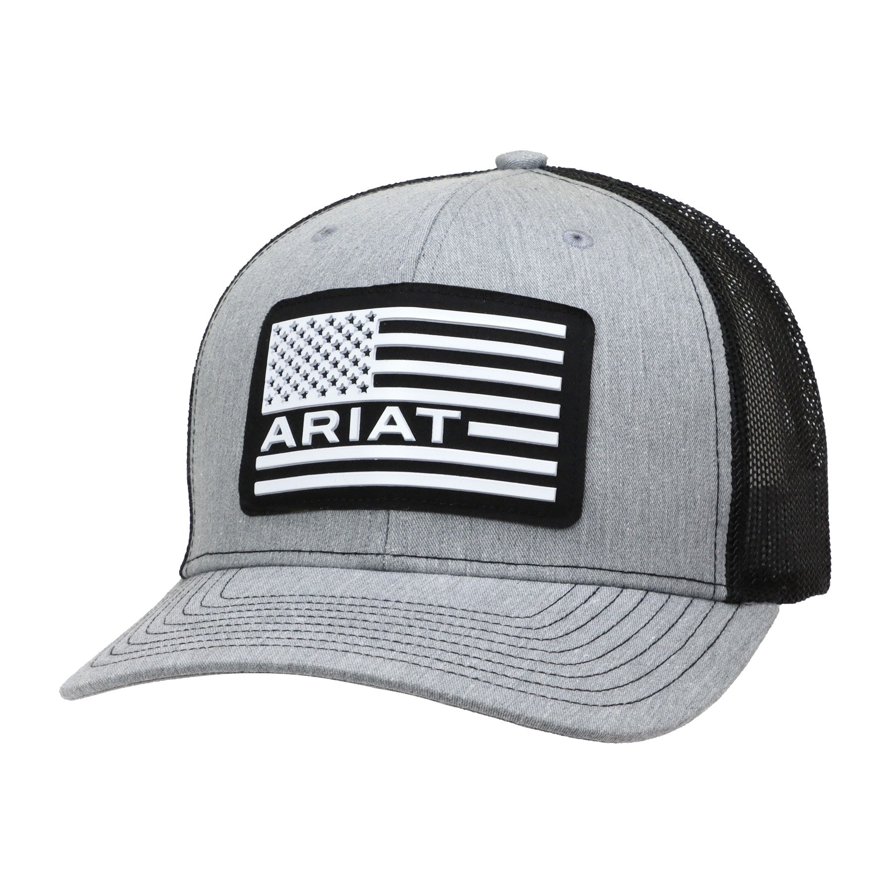 Ariat Grey Flag Patch Cap