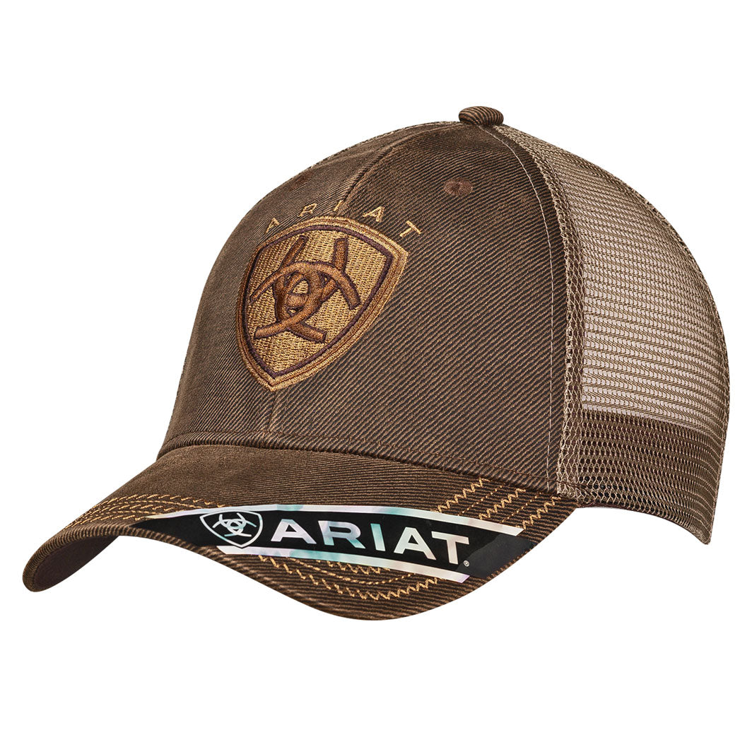 Ariat Oilskin Brown Shield Cap